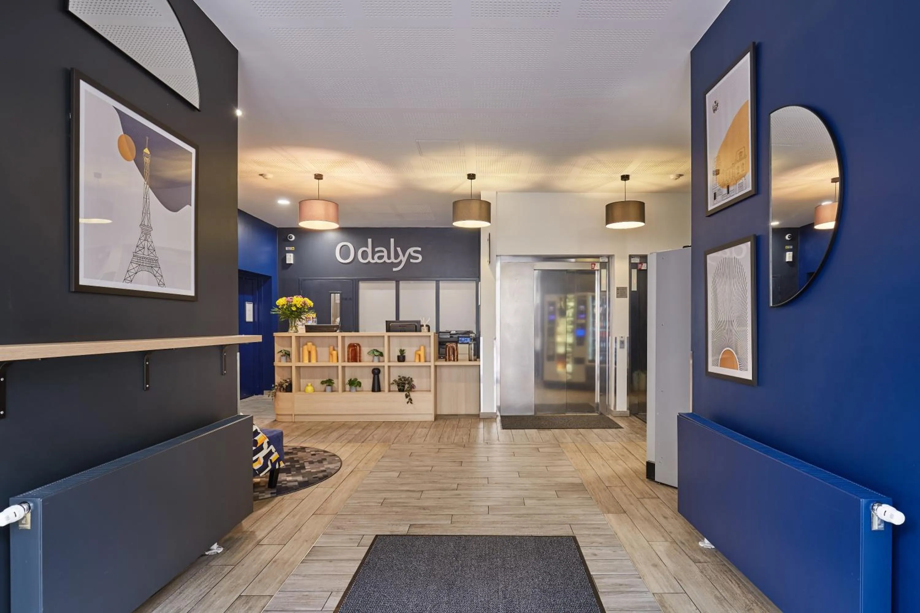 Lobby or reception in Appart Hotel Odalys City Paris Levallois