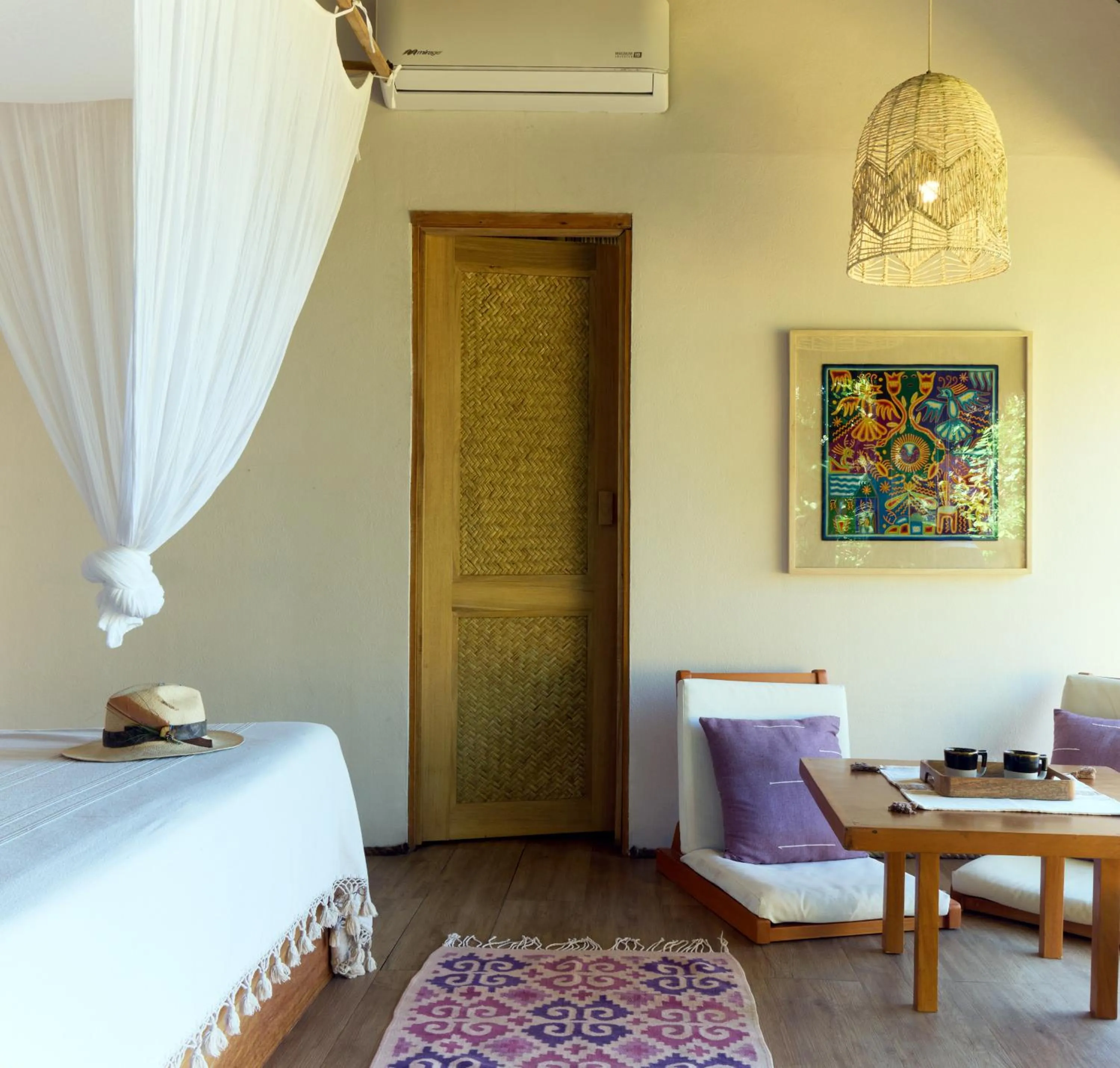 Photo of the whole room, Bed in Xinalani Retreat Mexico