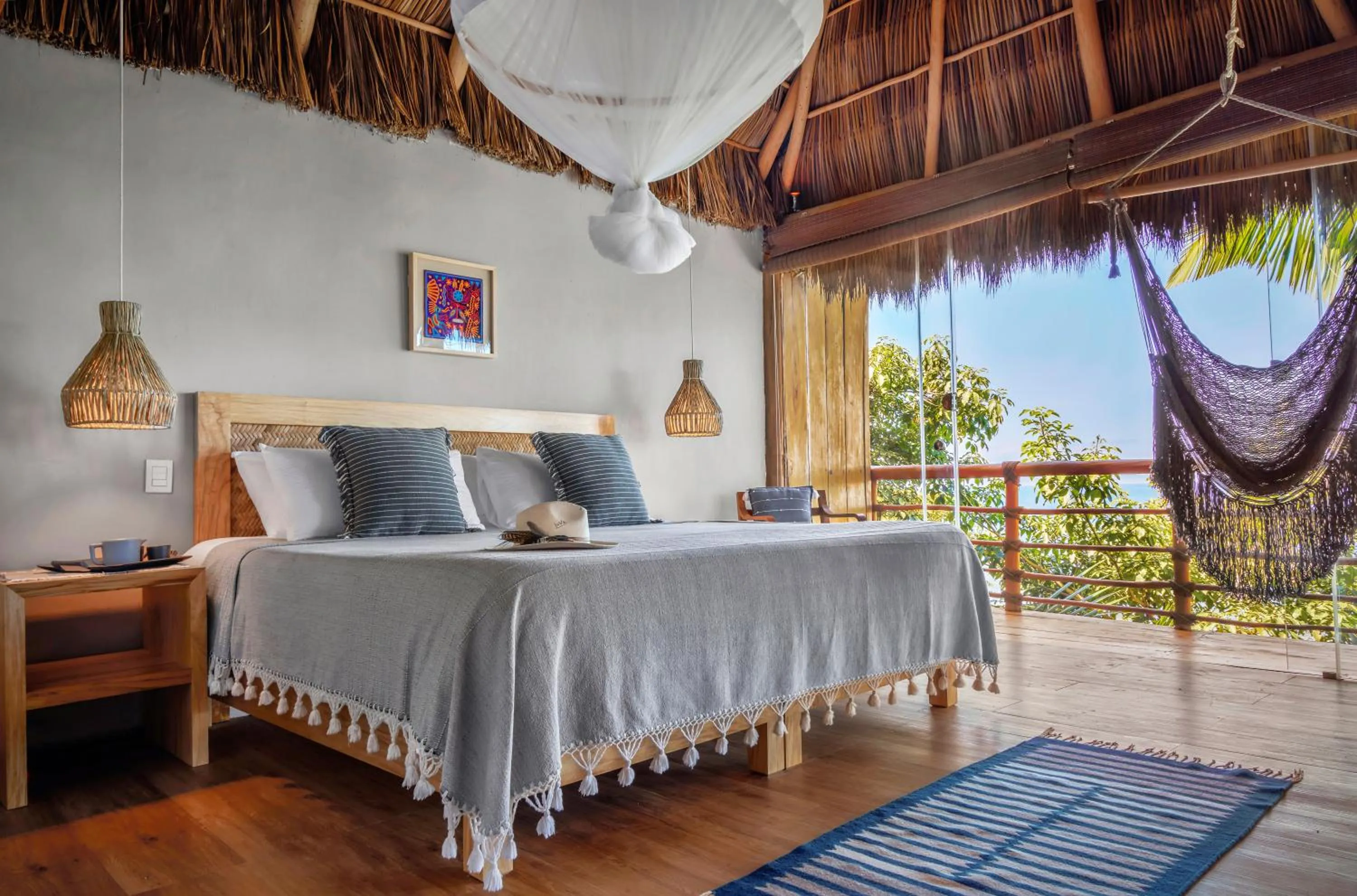 Bed in Xinalani Retreat Mexico