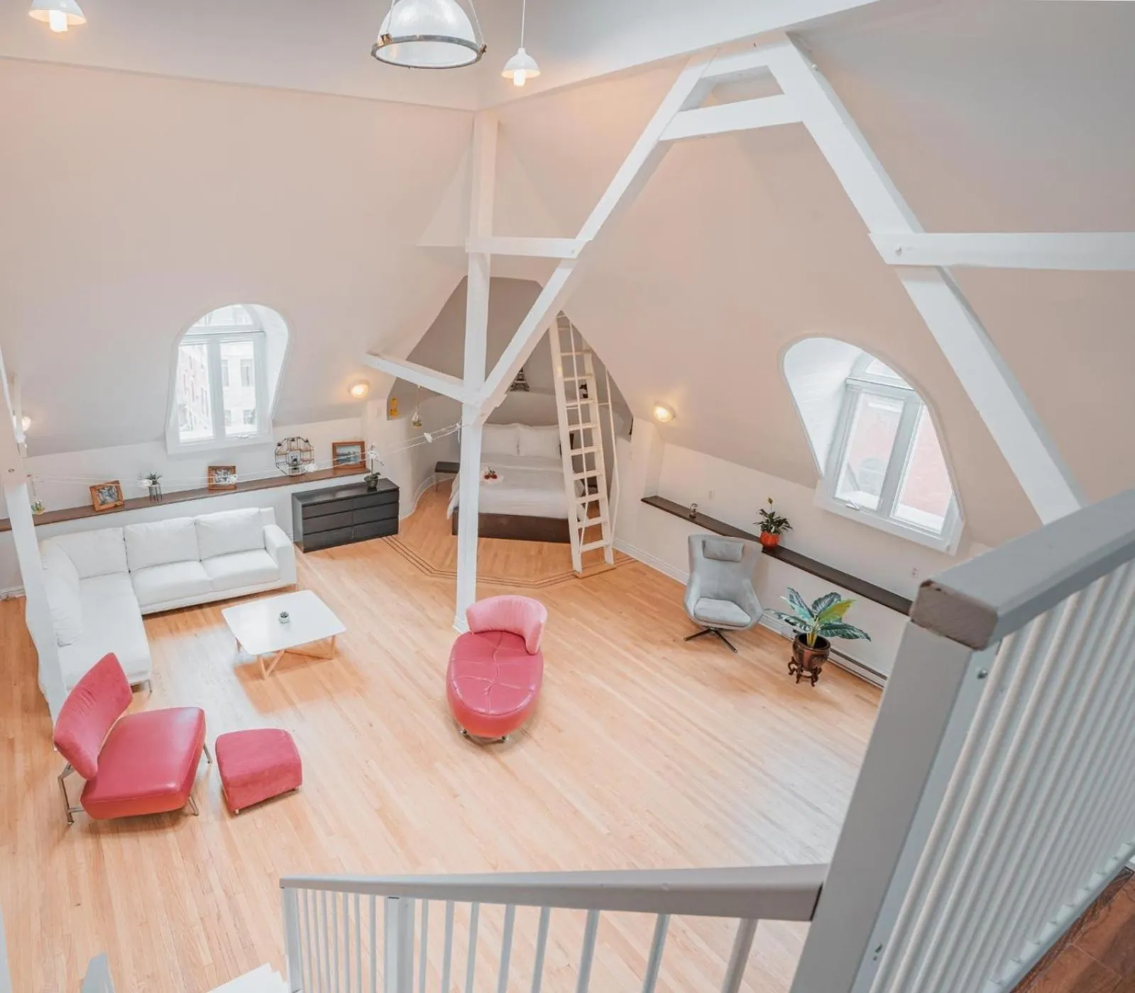 Living room in Hotel de Paris Montreal