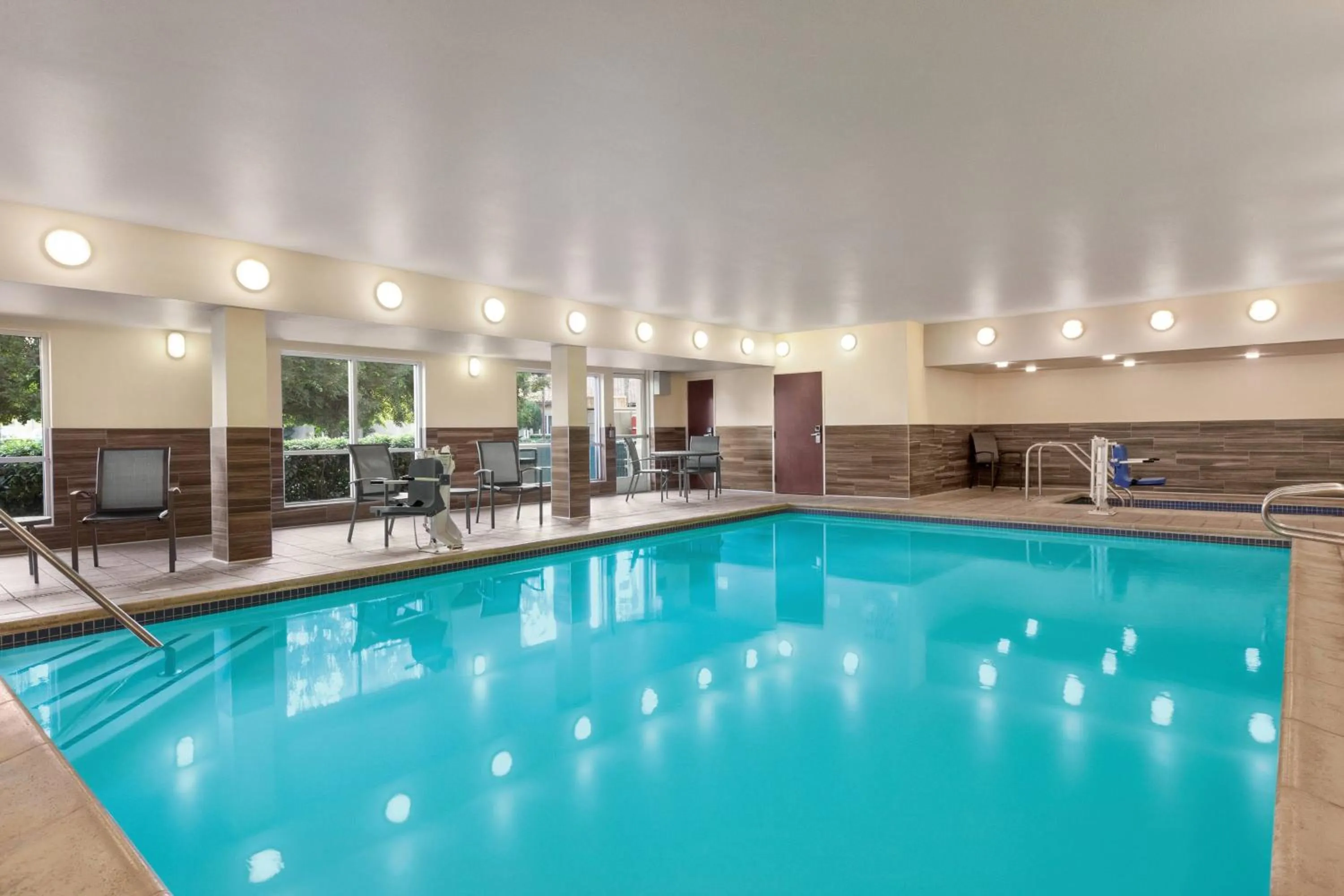 Swimming pool in Fairfield Inn by Marriott Visalia Sequoia