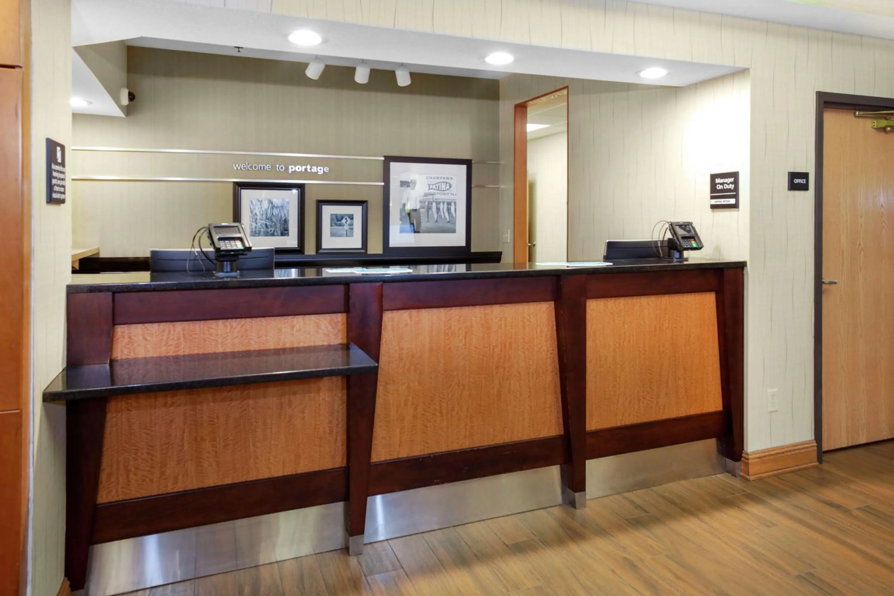Lobby or reception in Hampton Inn Portage