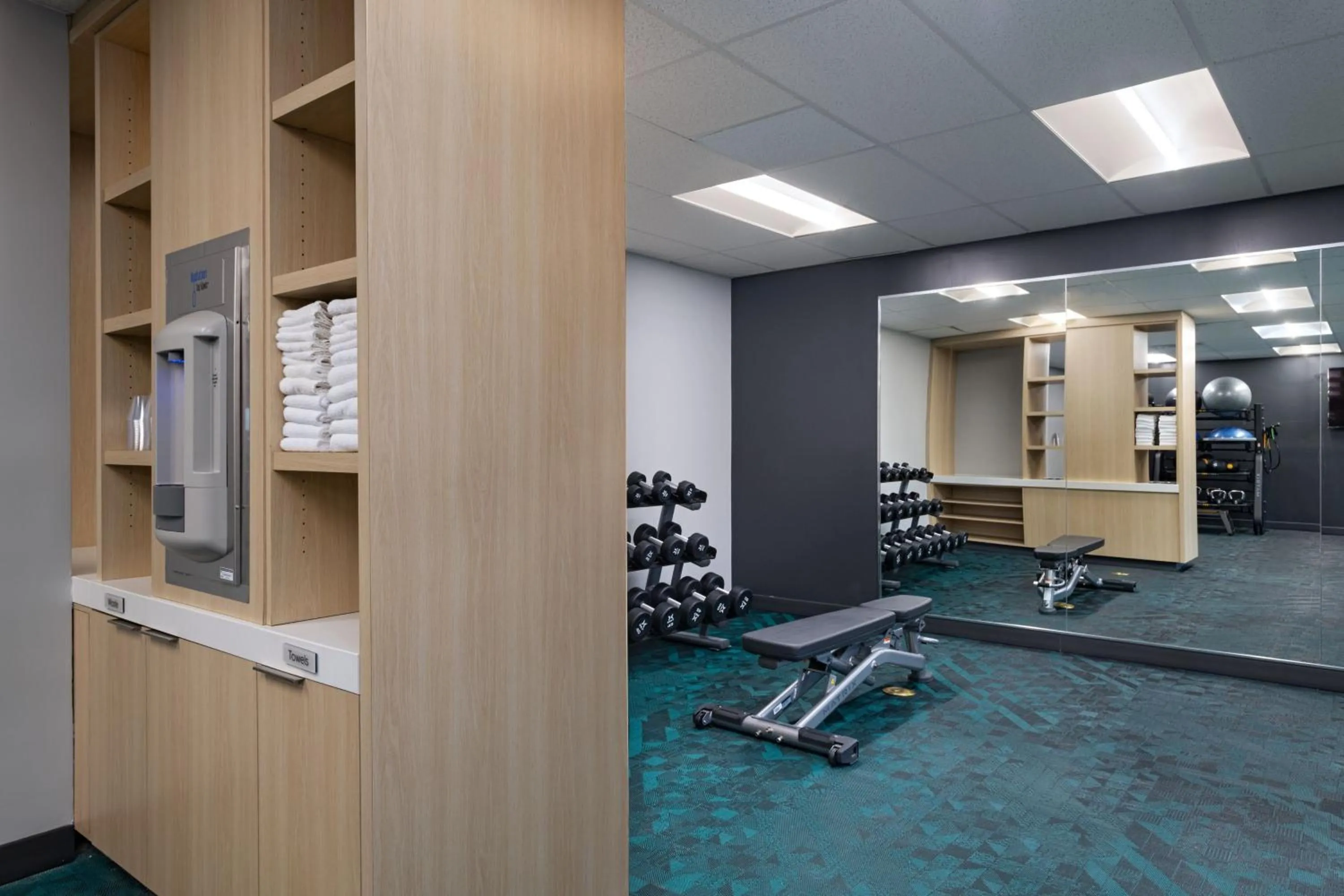 Fitness centre/facilities in TownePlace Suites by Marriott Weatherford