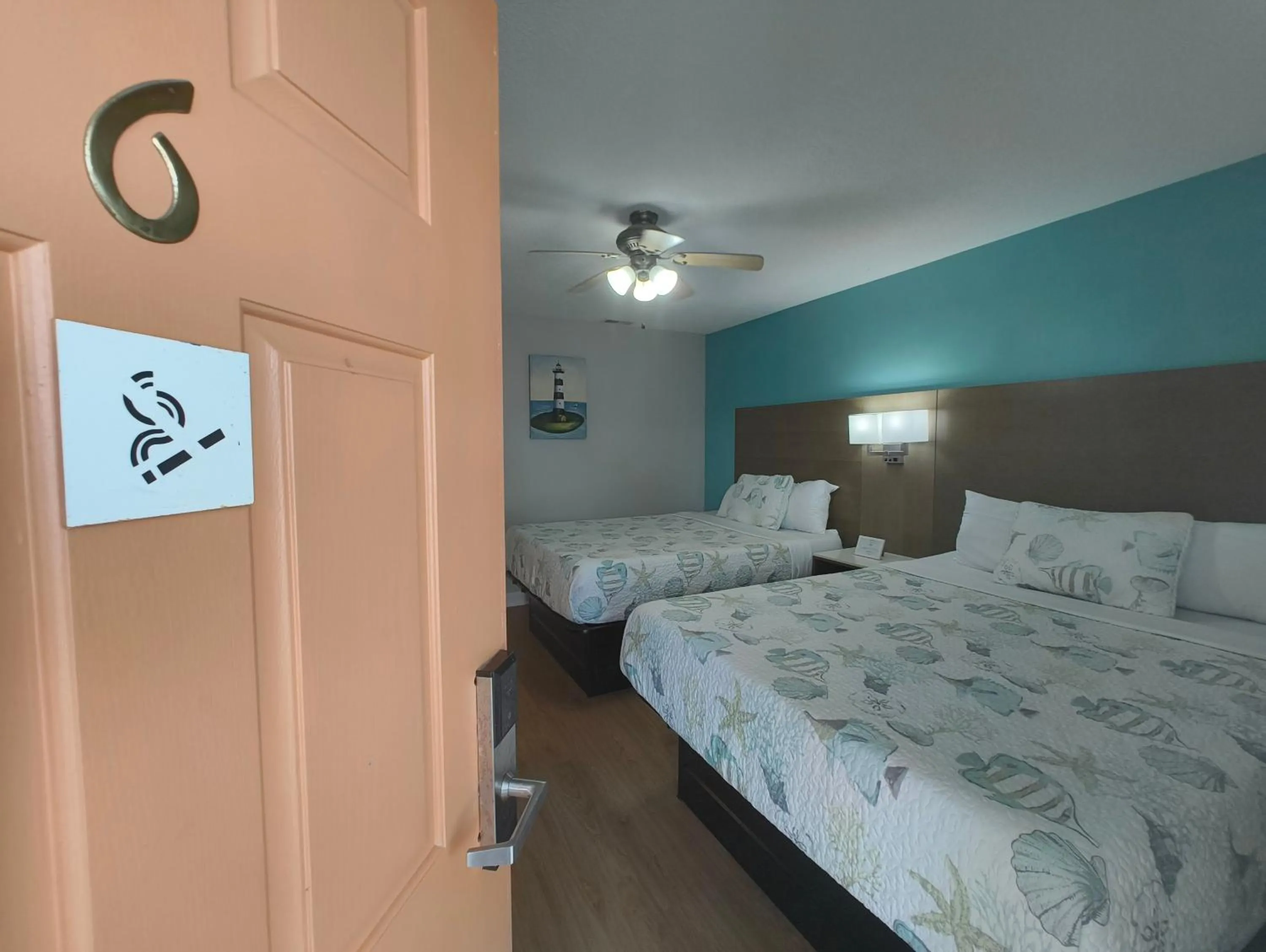 Photo of the whole room, Bed in Sand Dollar Motel