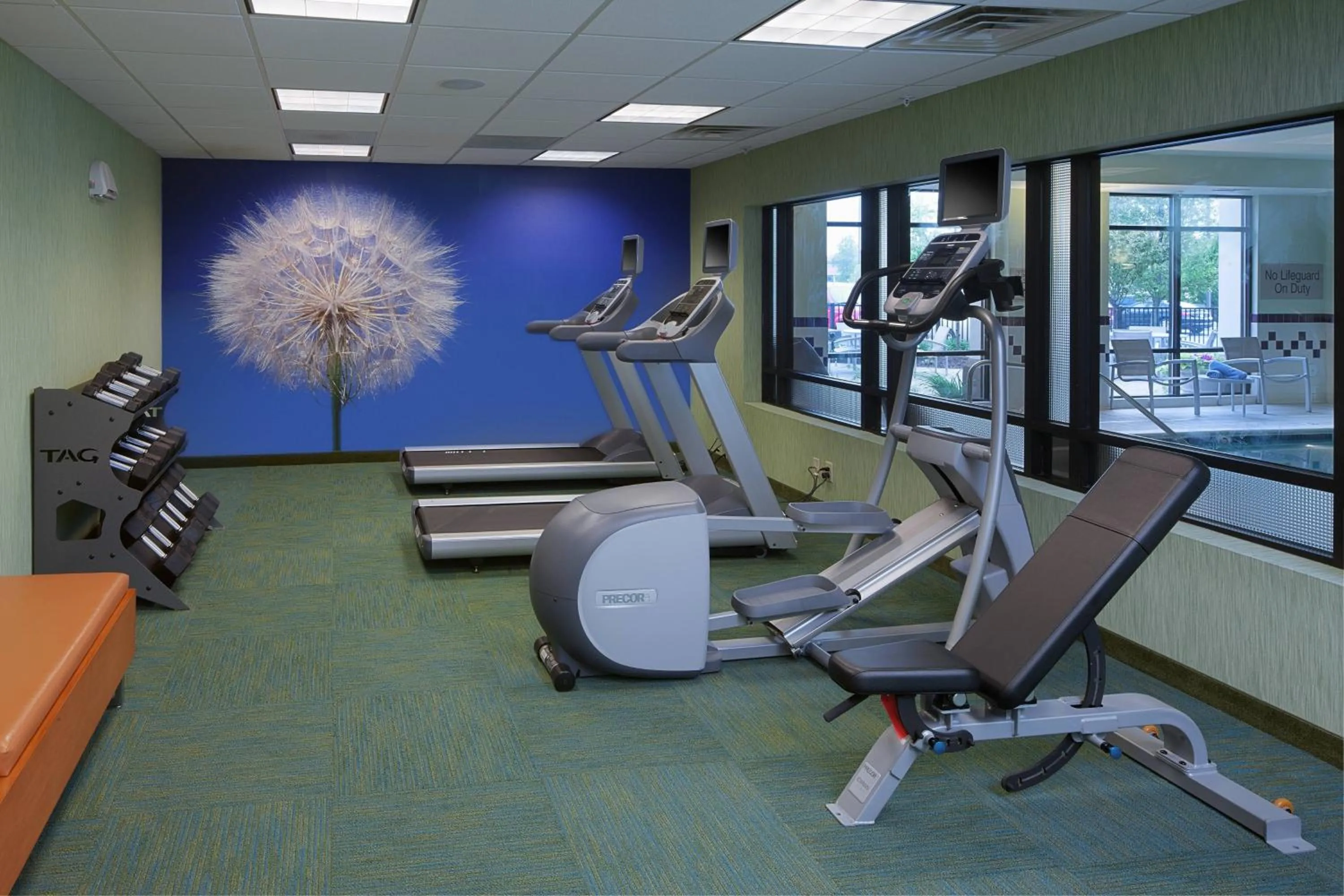 Fitness centre/facilities in SpringHill Suites by Marriott Lansing