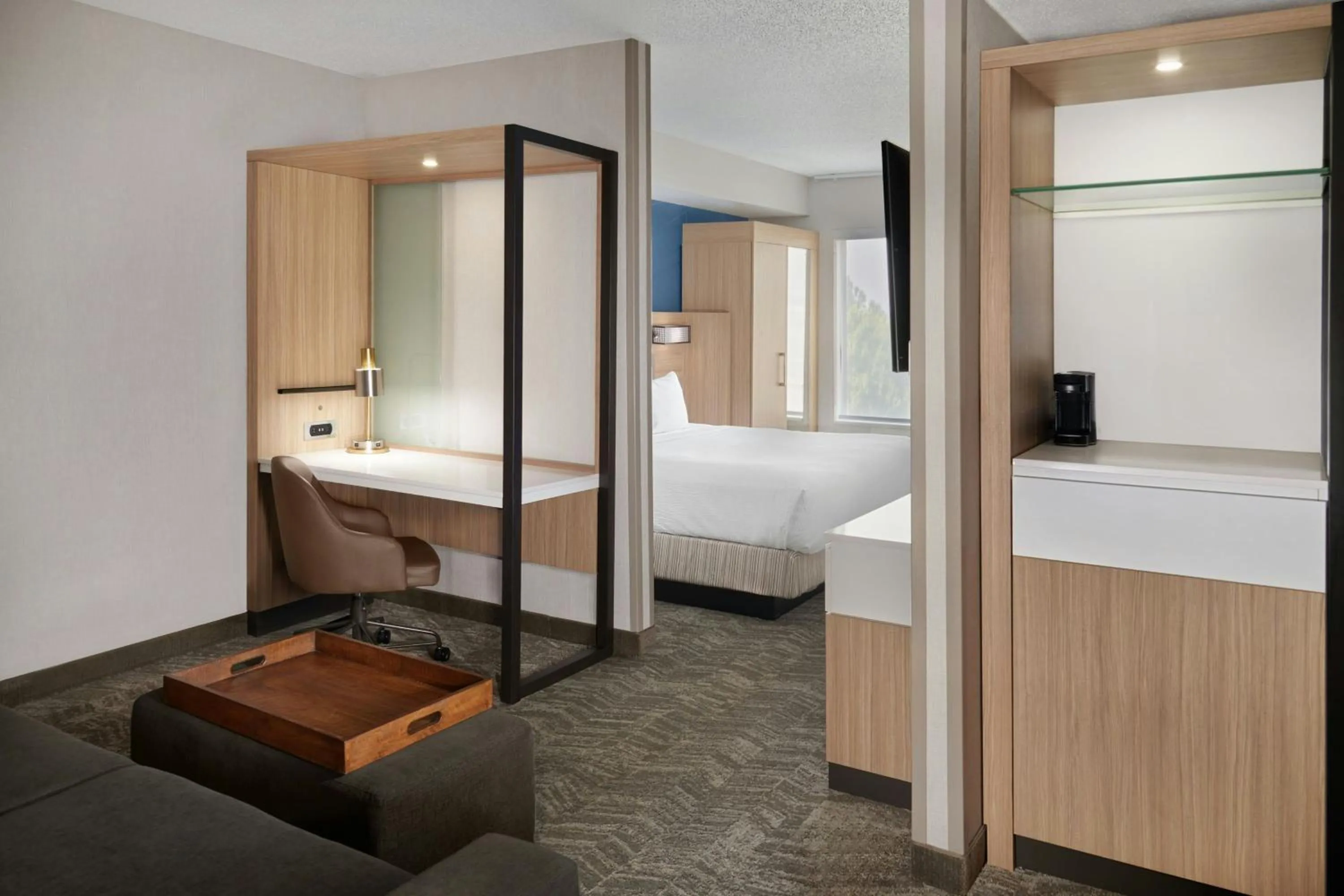 Bedroom, Bed in SpringHill Suites by Marriott Lansing