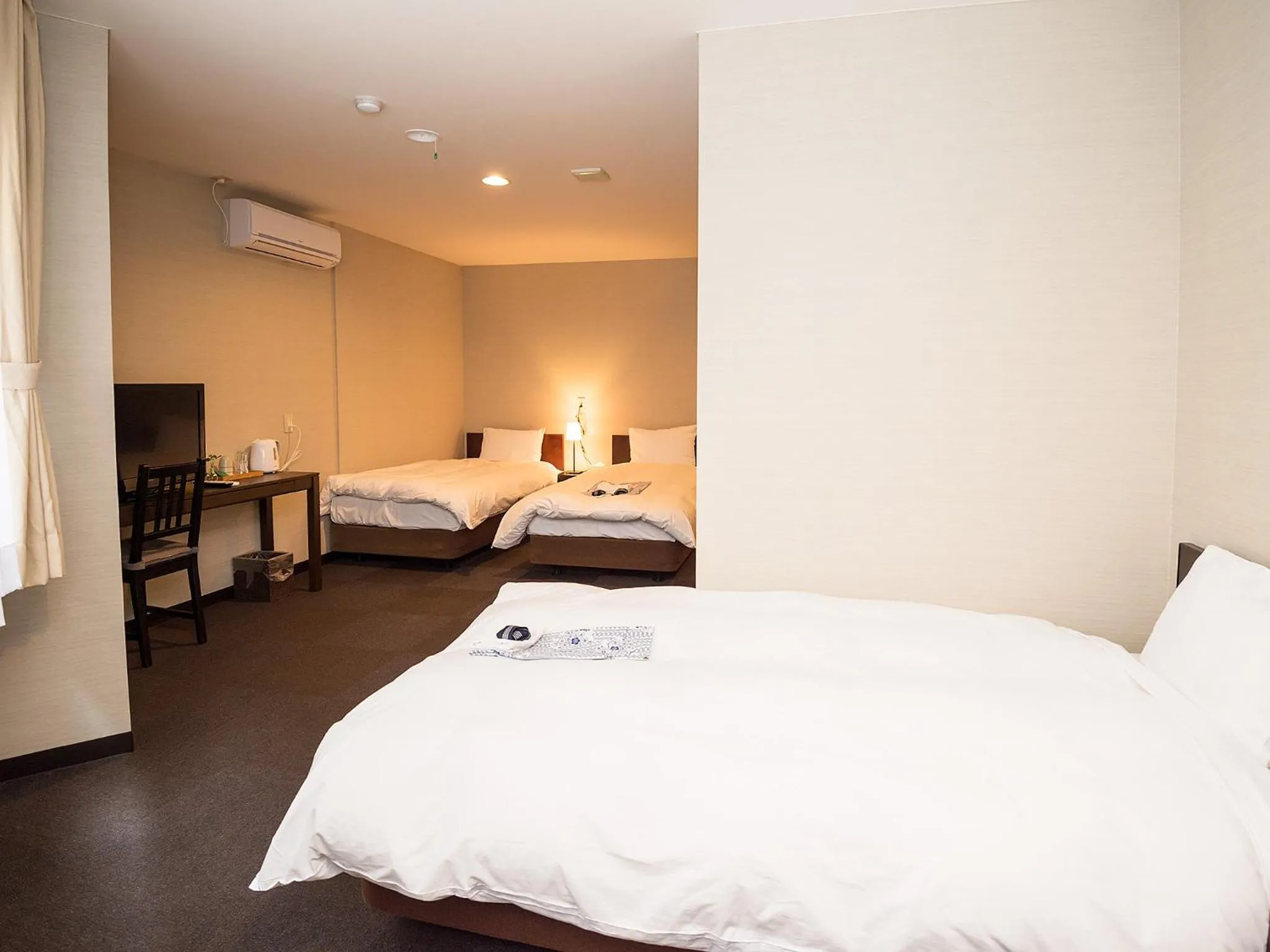 Bedroom, Bed in Kusatsu onsen Futabaya