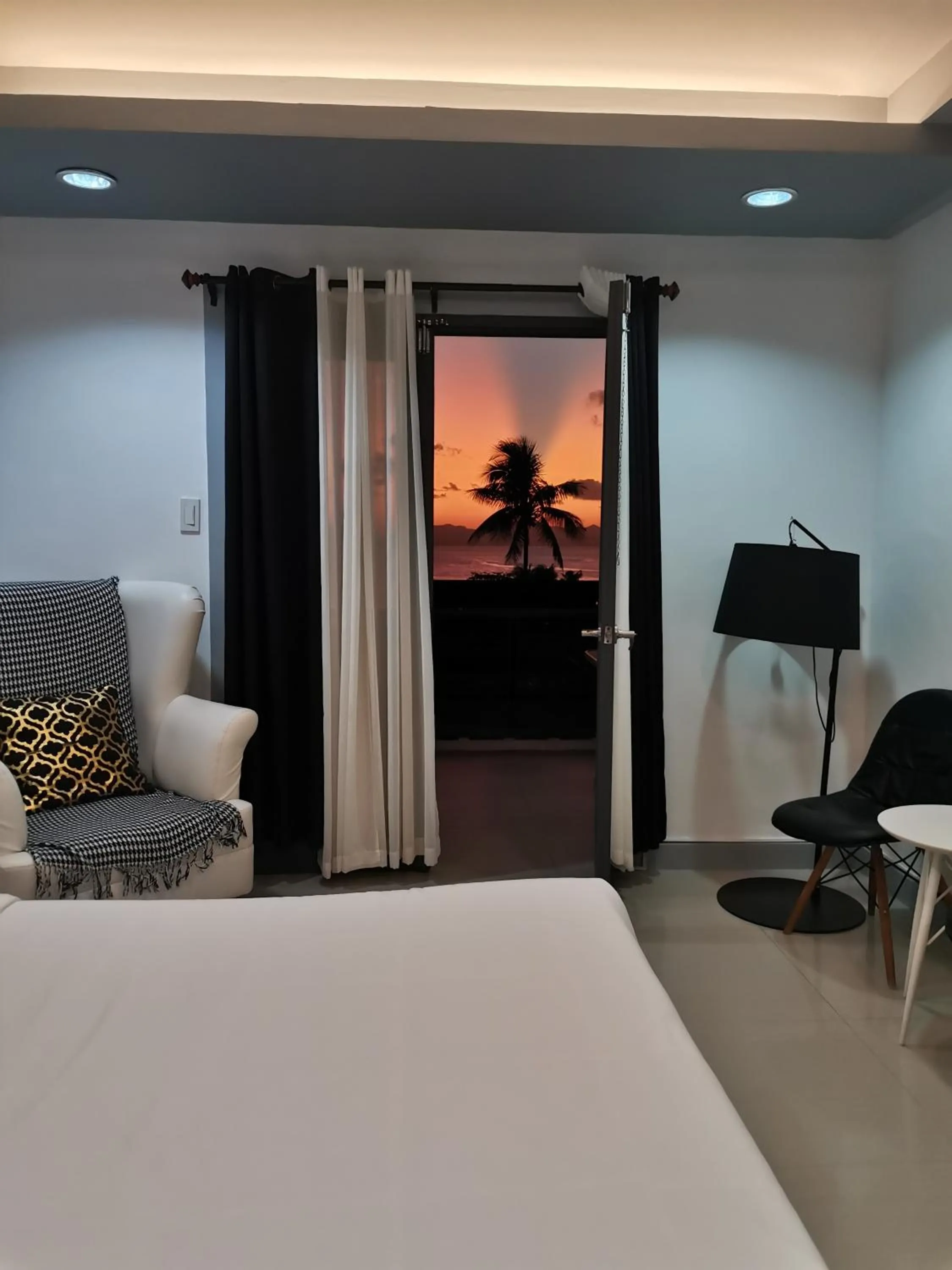 View (from property/room), Bed in Bayview Country Inn El Nido