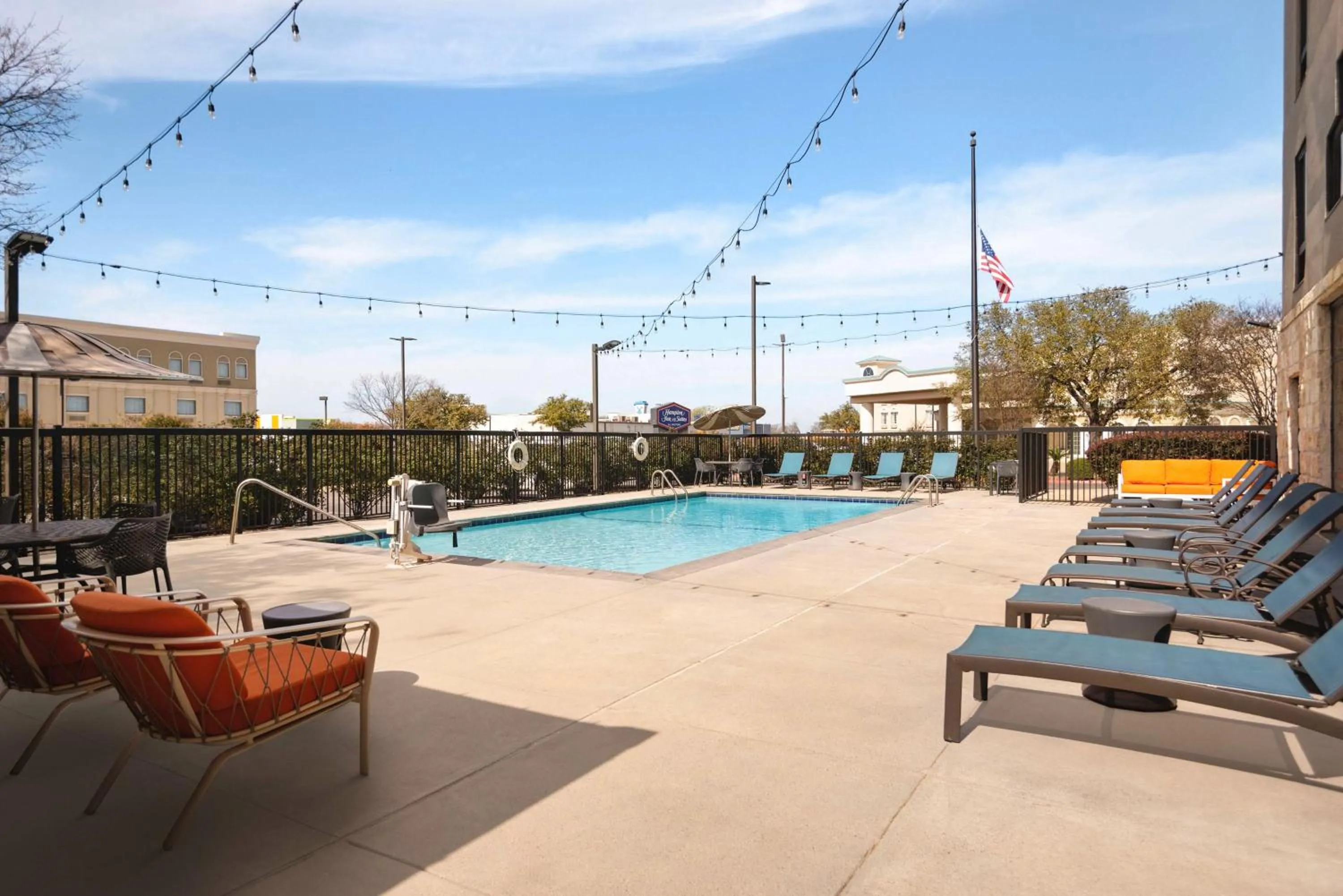 Pool view in Hampton Inn & Suites San Marcos