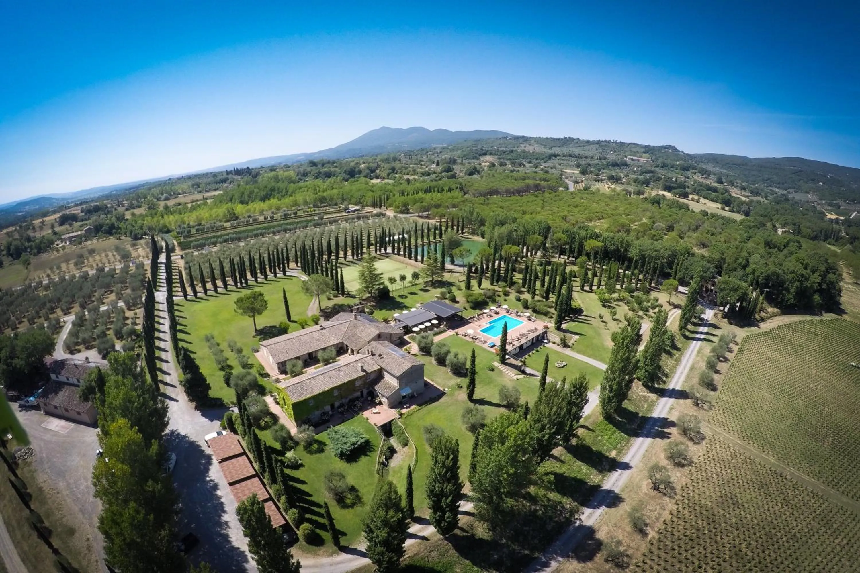Bird's eye view in Agriturismo La Sovana