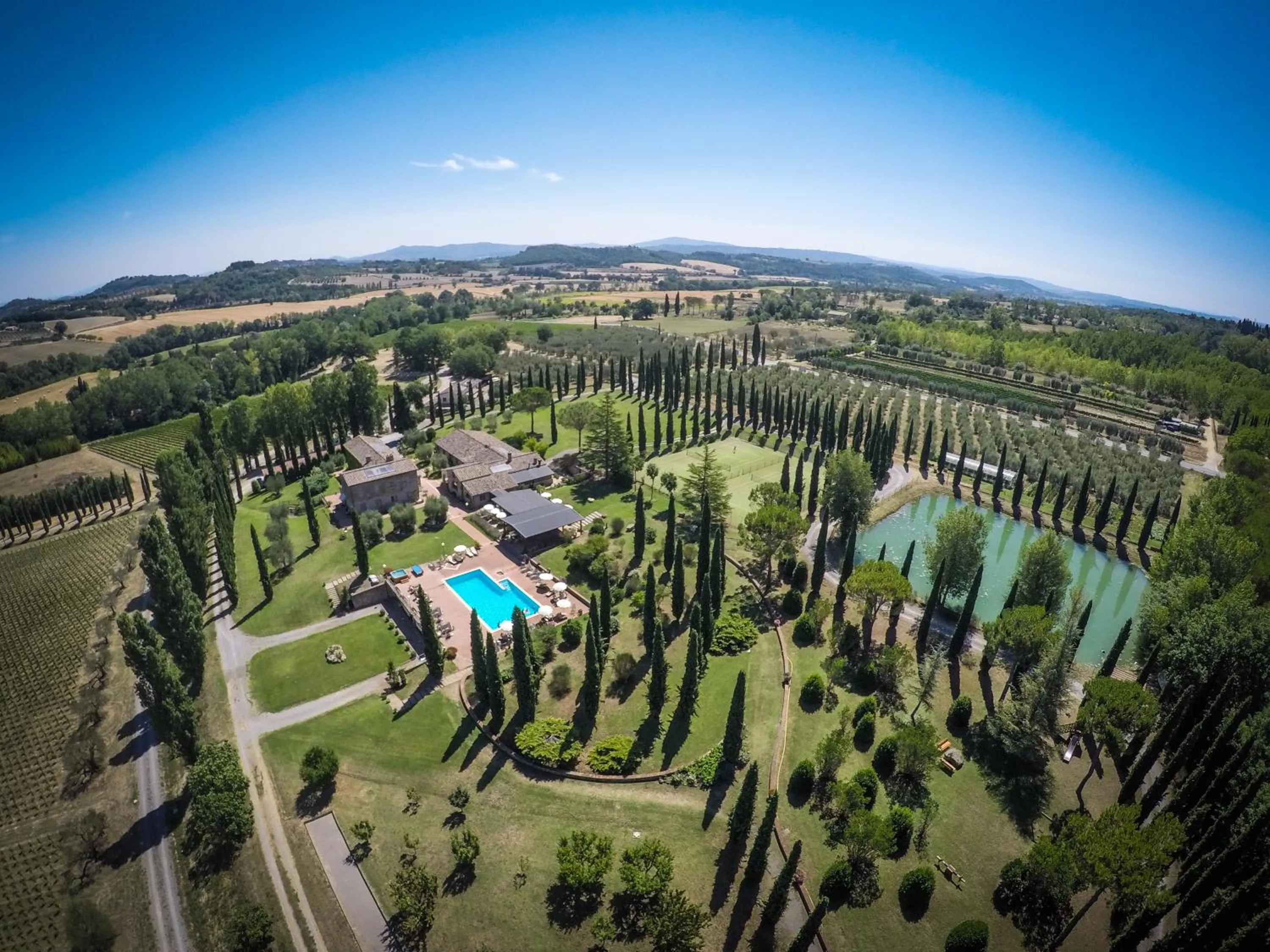 Bird's eye view in Agriturismo La Sovana
