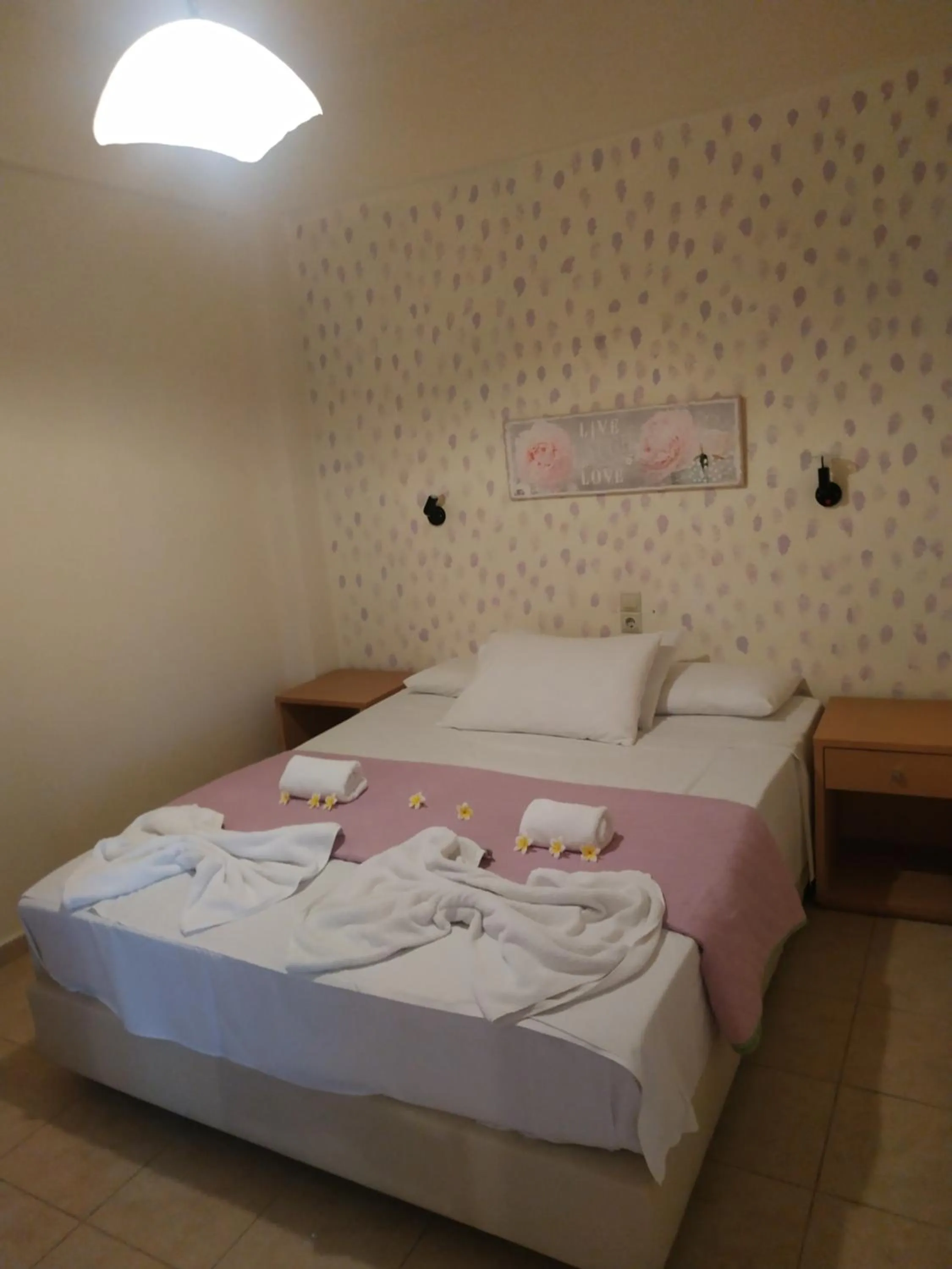 Bed in Lia Sofia Apartments