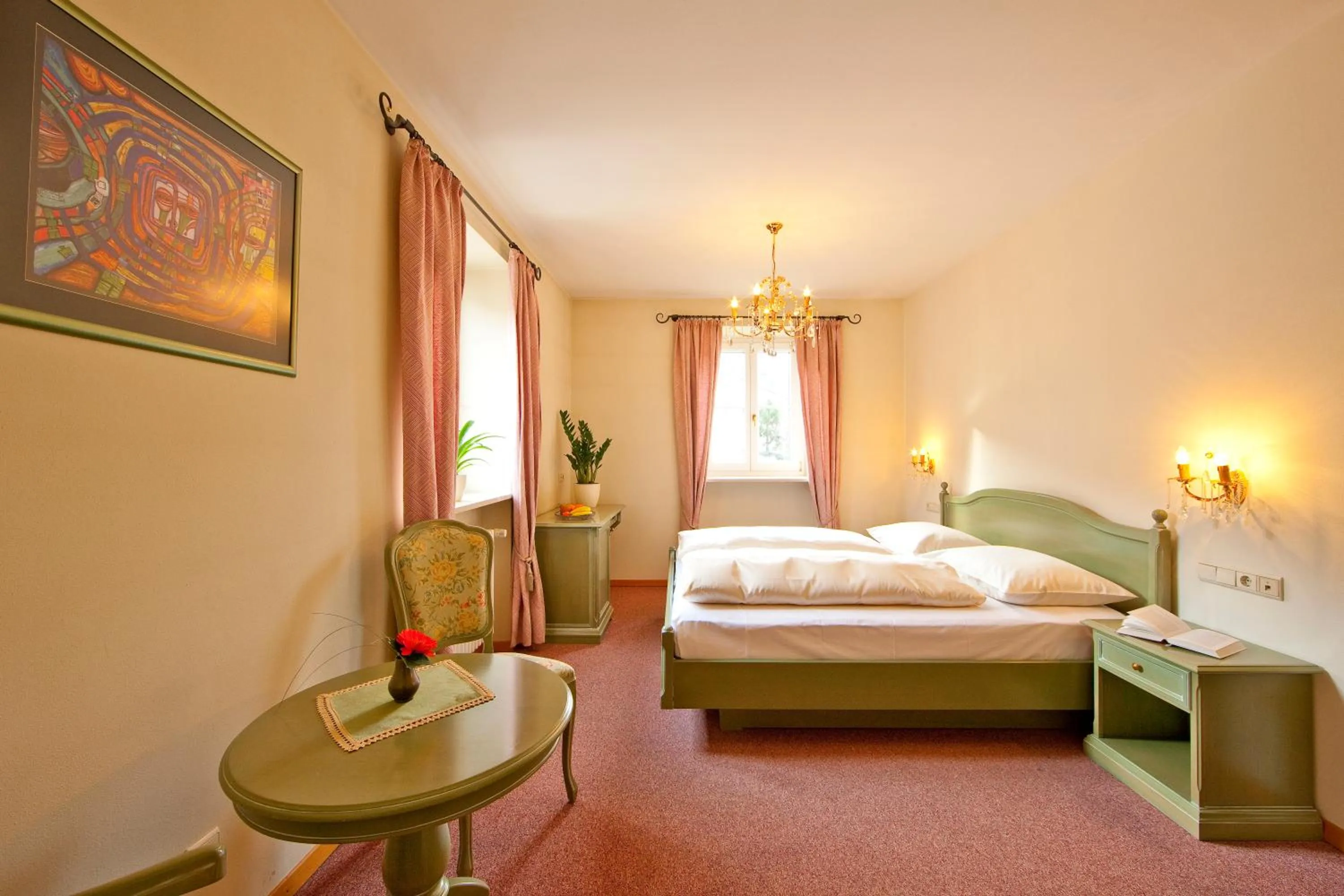 Bed in Hotel Elefant