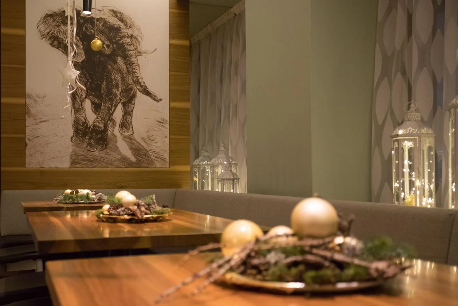 Decorative detail in Hotel Elefant