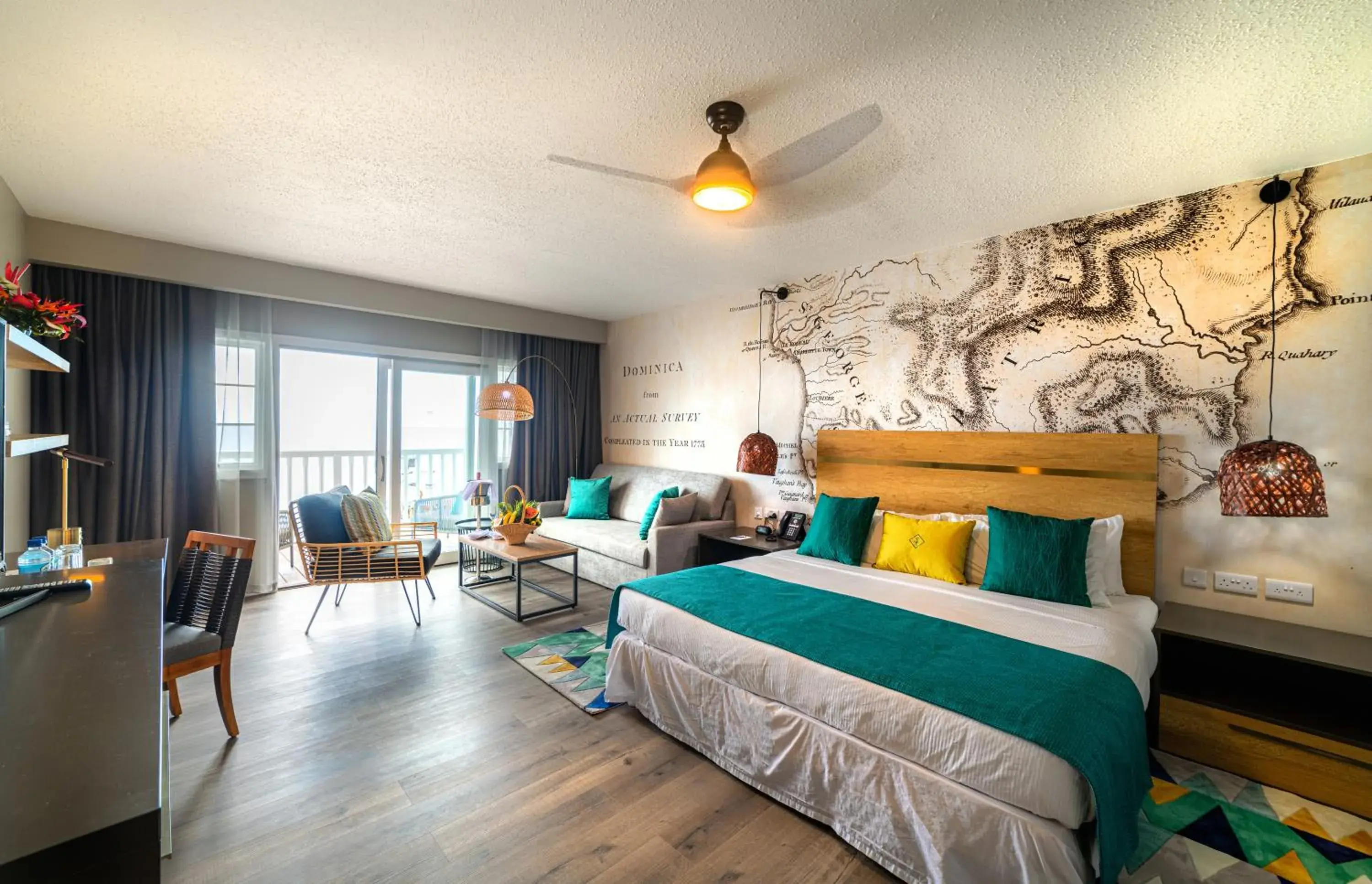 Deluxe King or Double Oceanfront Room in Fort Young Hotel Deluxe King or Double Oceanfront Room in Fort Young Hotel