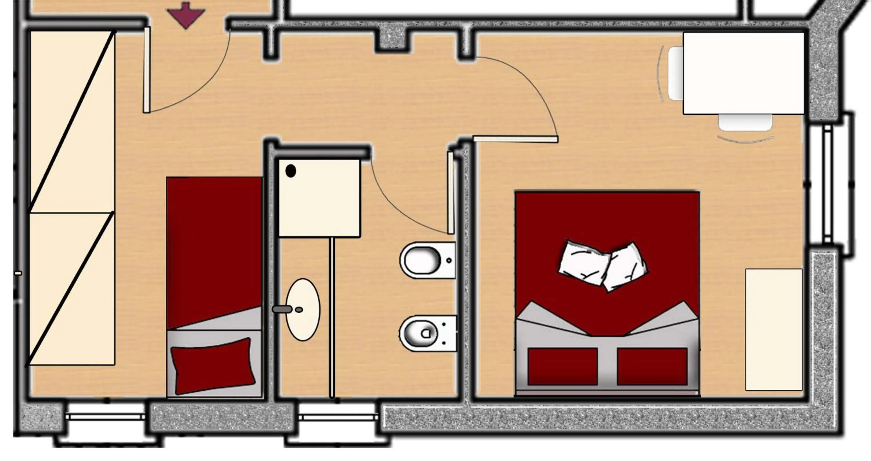 Photo of the whole room in Villa Brema