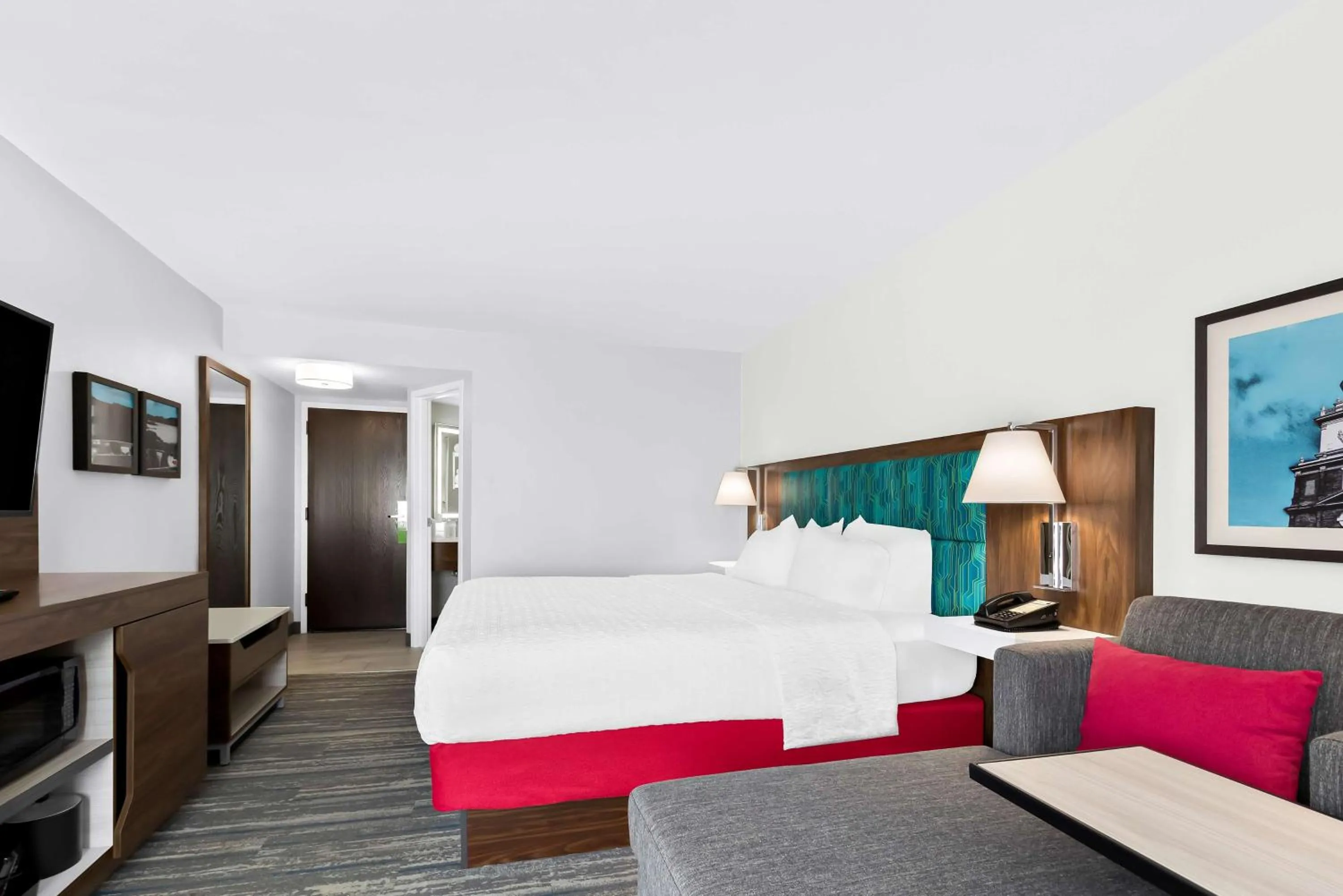 Bed in Hampton Inn Washington