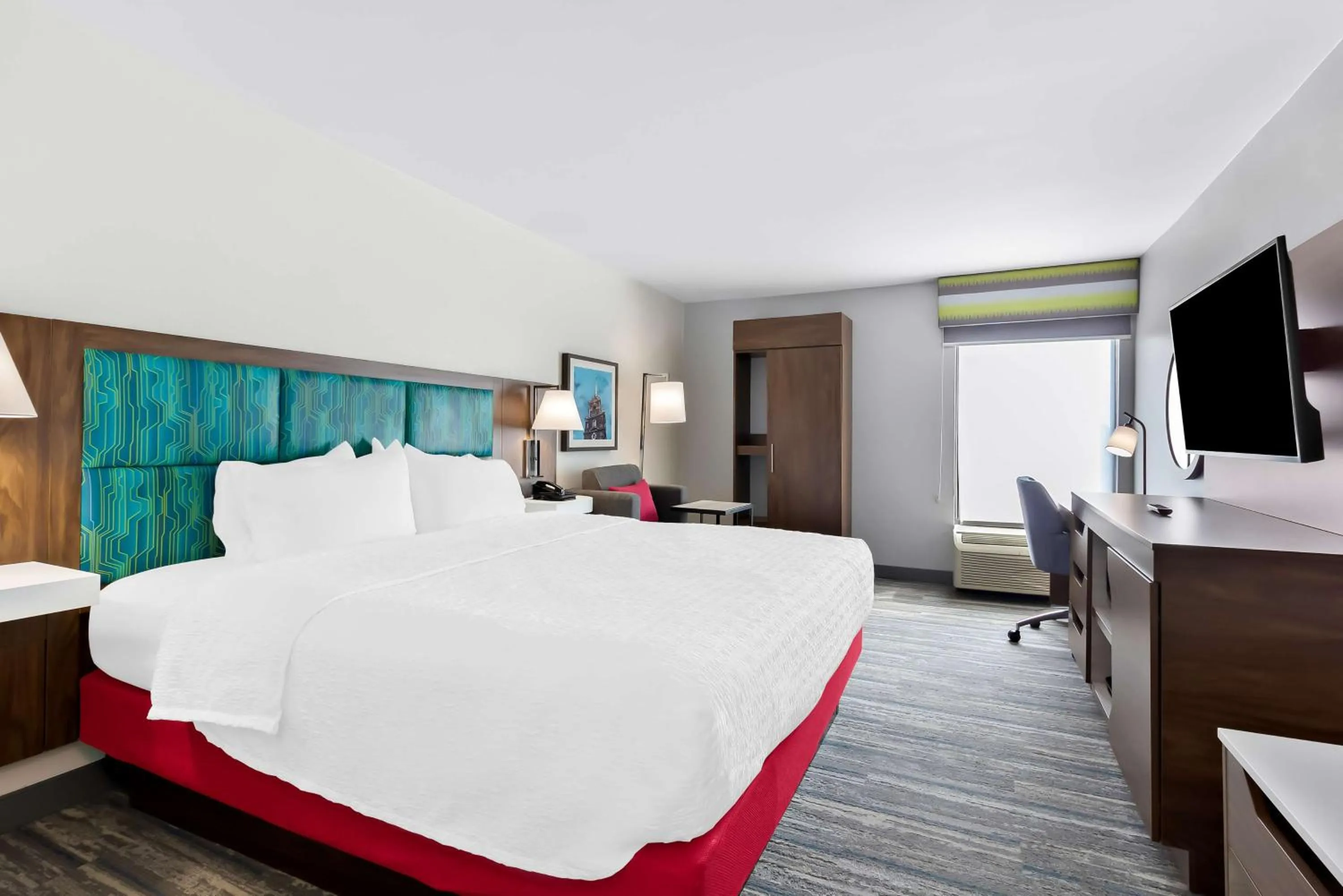 Bed in Hampton Inn Washington