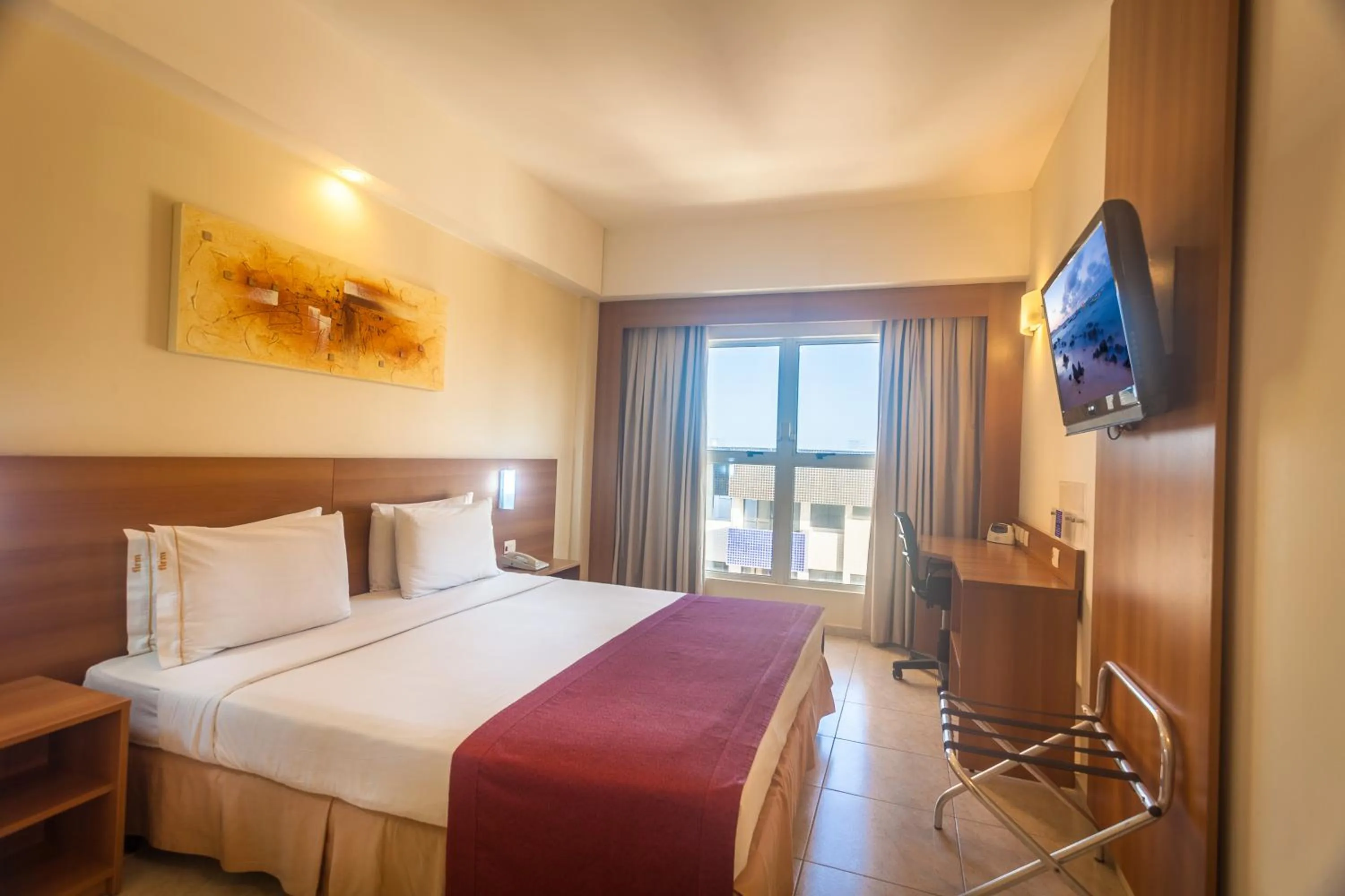 Bed in Praiamar Express Hotel