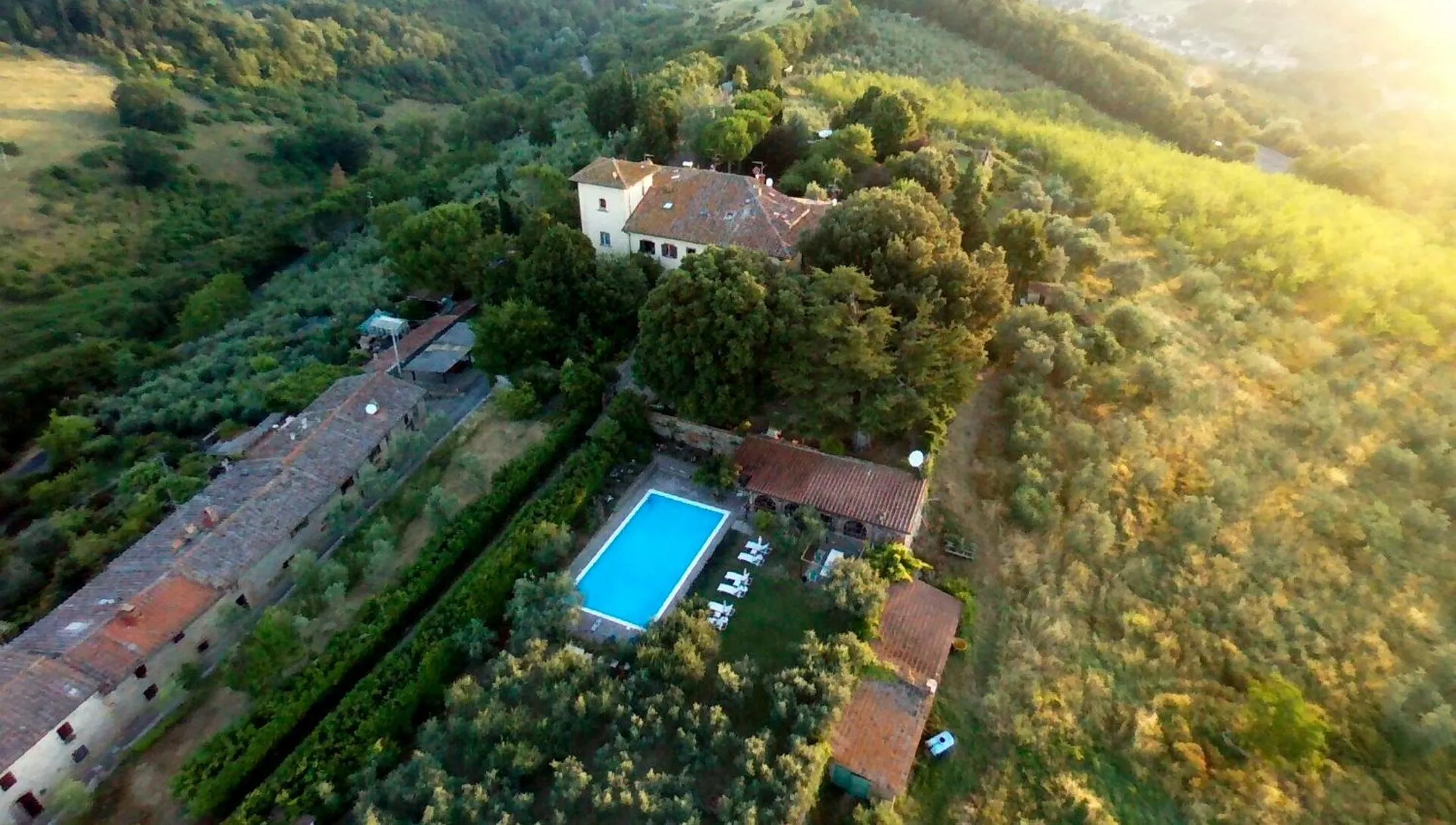 Bird's eye view in Villa Fillinelle