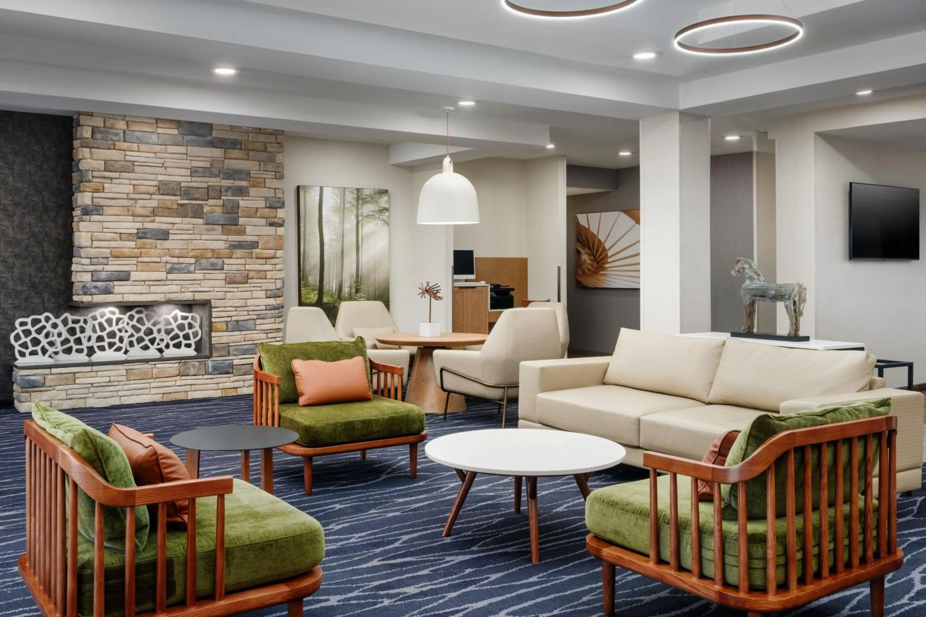Lobby or reception in Fairfield Inn and Suites by Marriott Birmingham / Bessemer