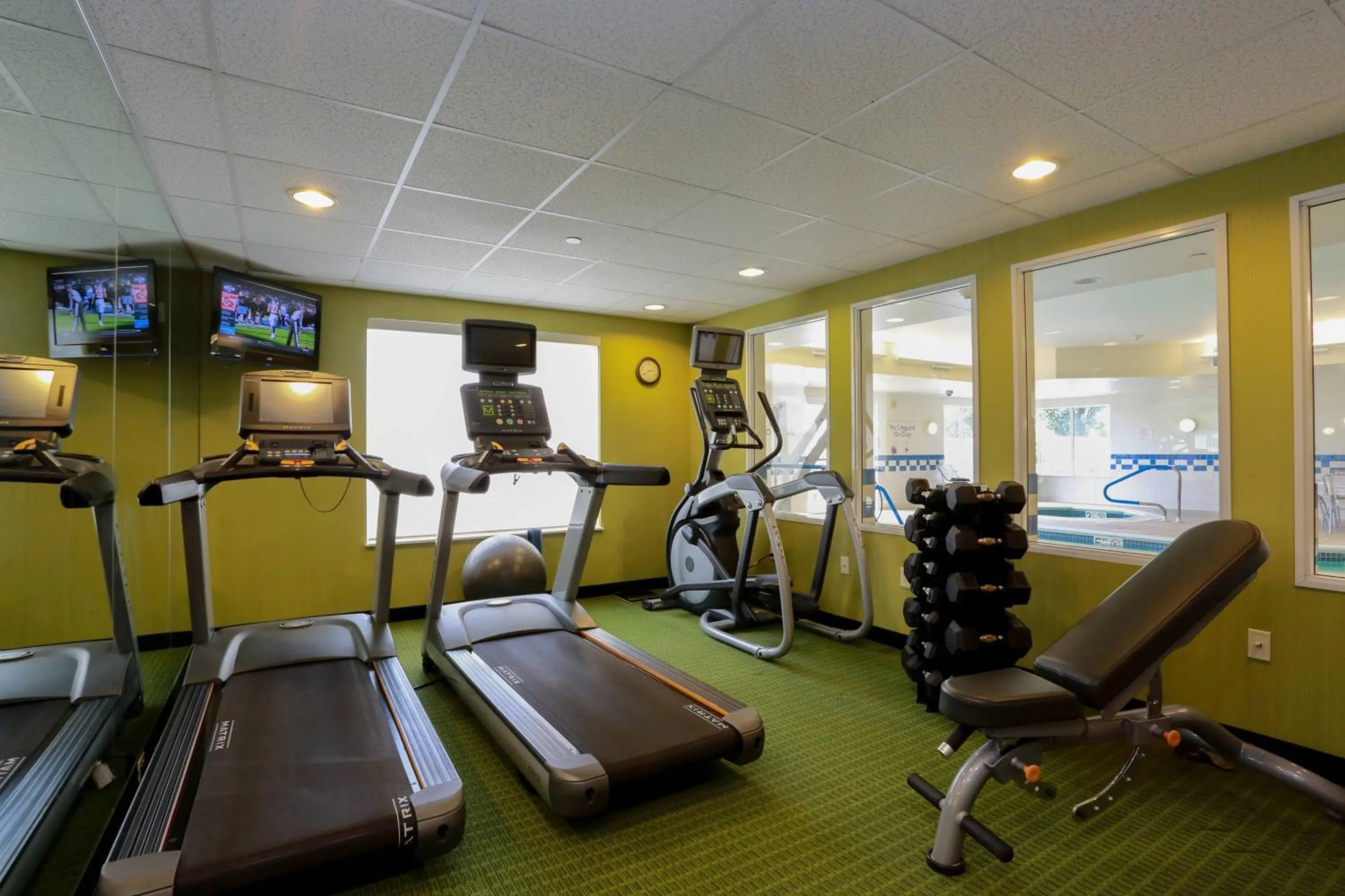 Fitness centre/facilities in Fairfield Inn and Suites by Marriott Marion