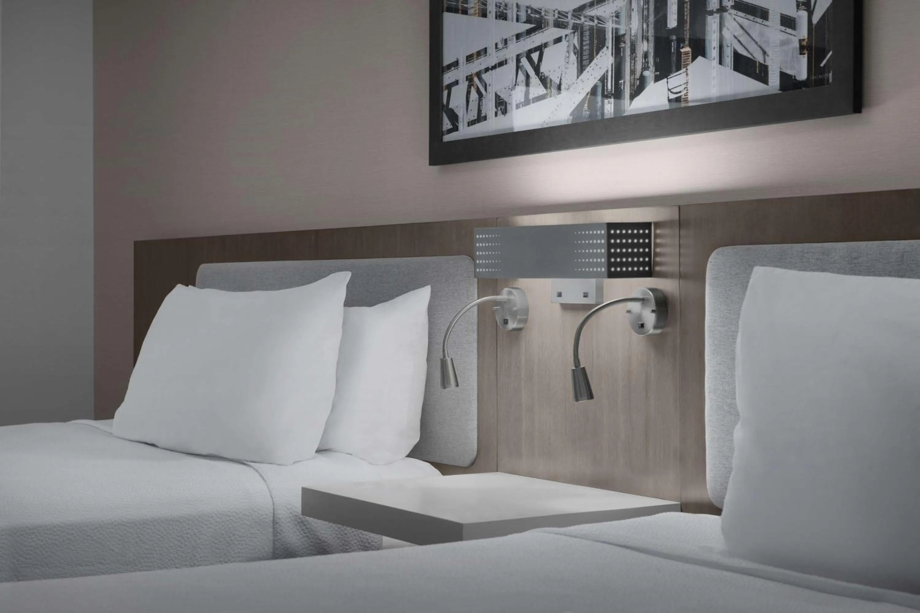 Bed in Hilton Garden Inn West Lafayette Wabash Landing