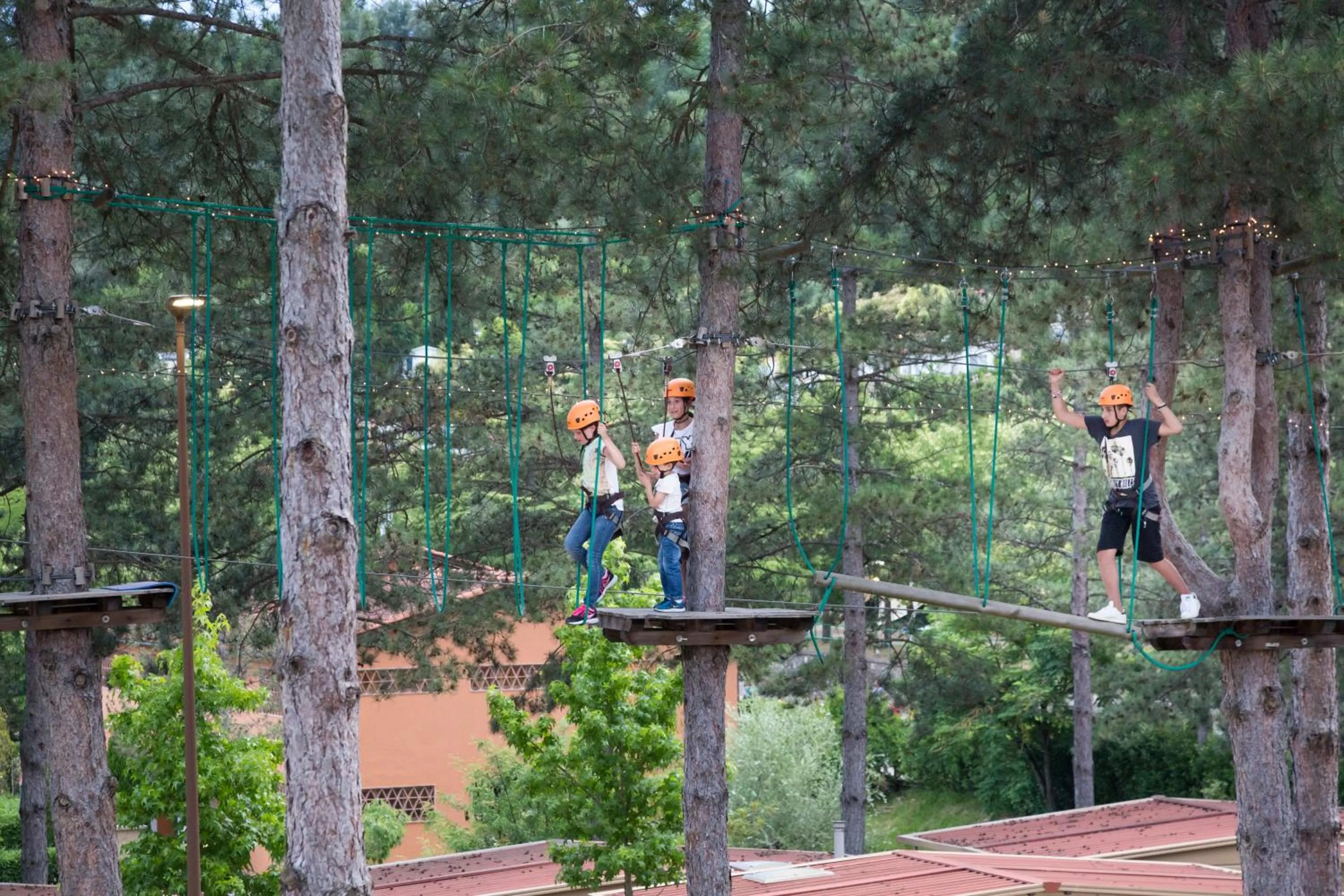 Children play ground in hu Norcenni Girasole village