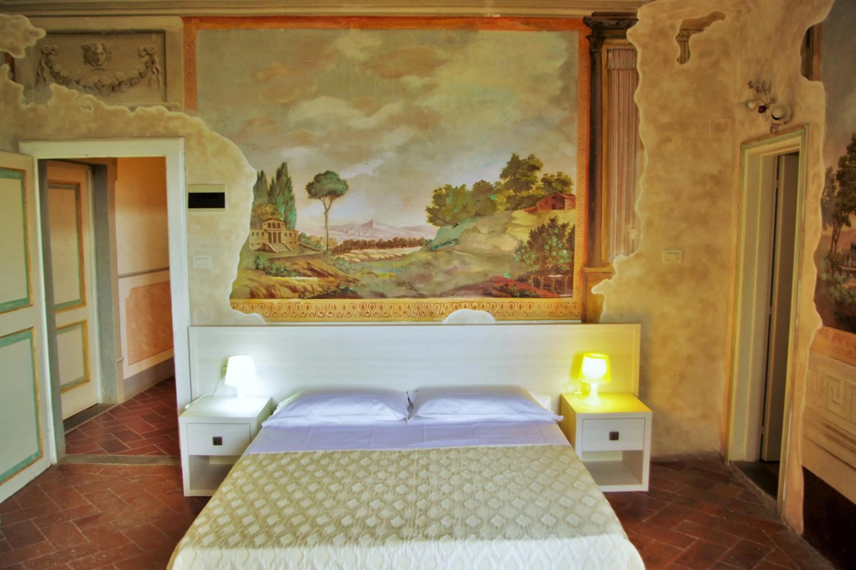 Bedroom, Bed in hu Norcenni Girasole village