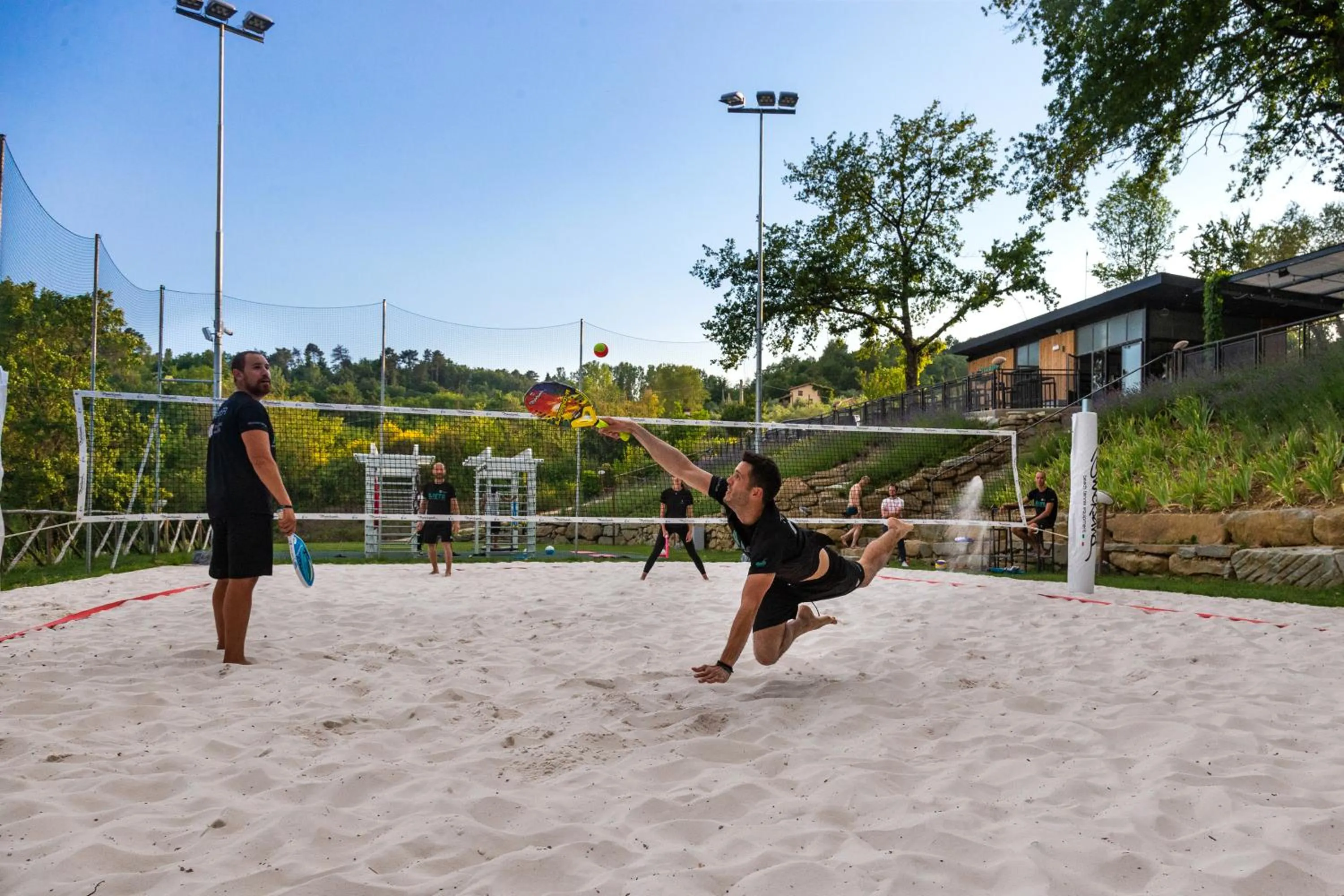 Tennis court in hu Norcenni Girasole village
