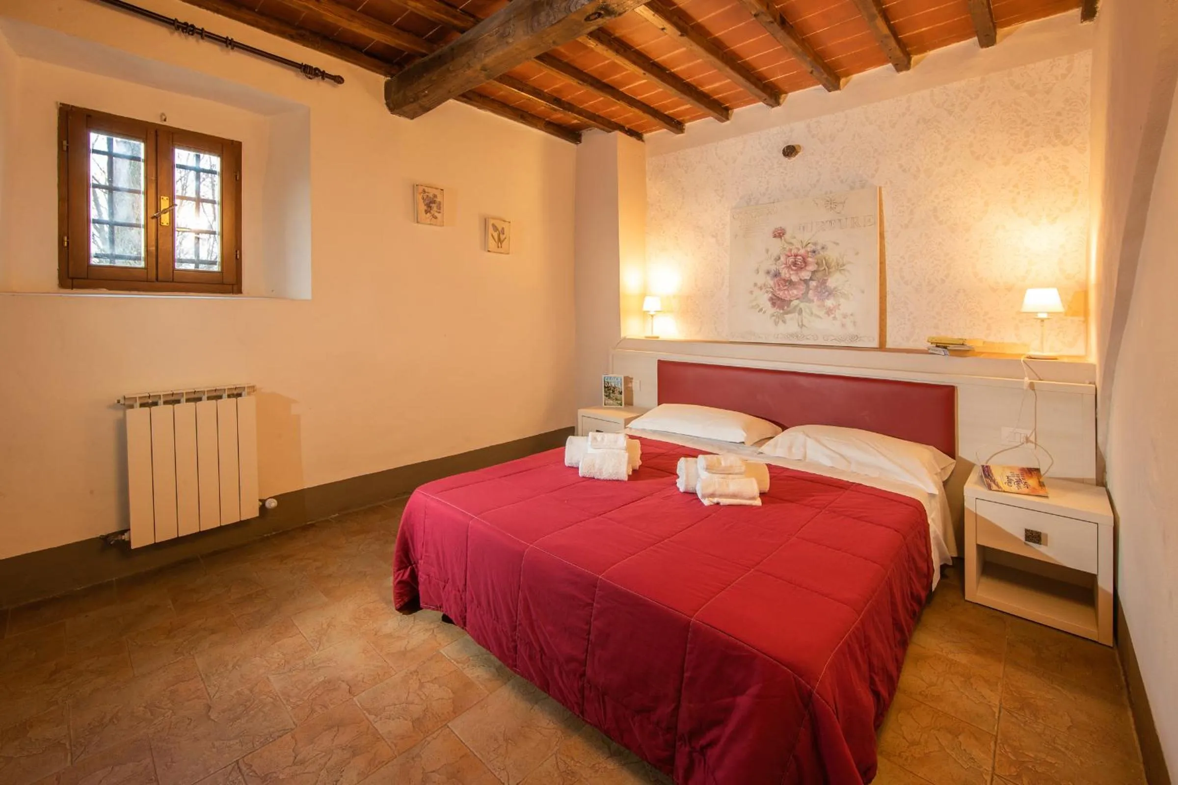 Bedroom, Bed in hu Norcenni Girasole village