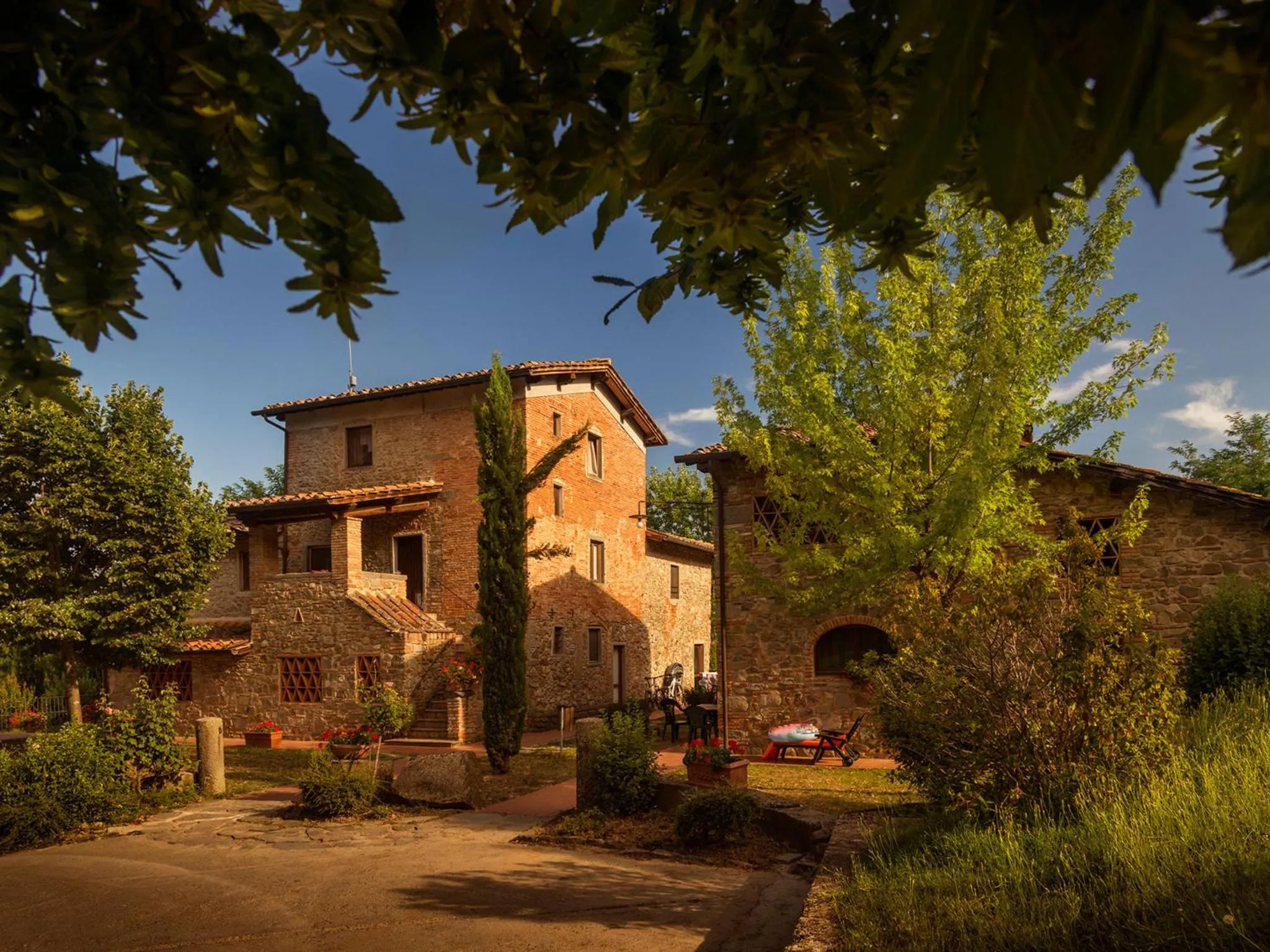 Garden in hu Norcenni Girasole village