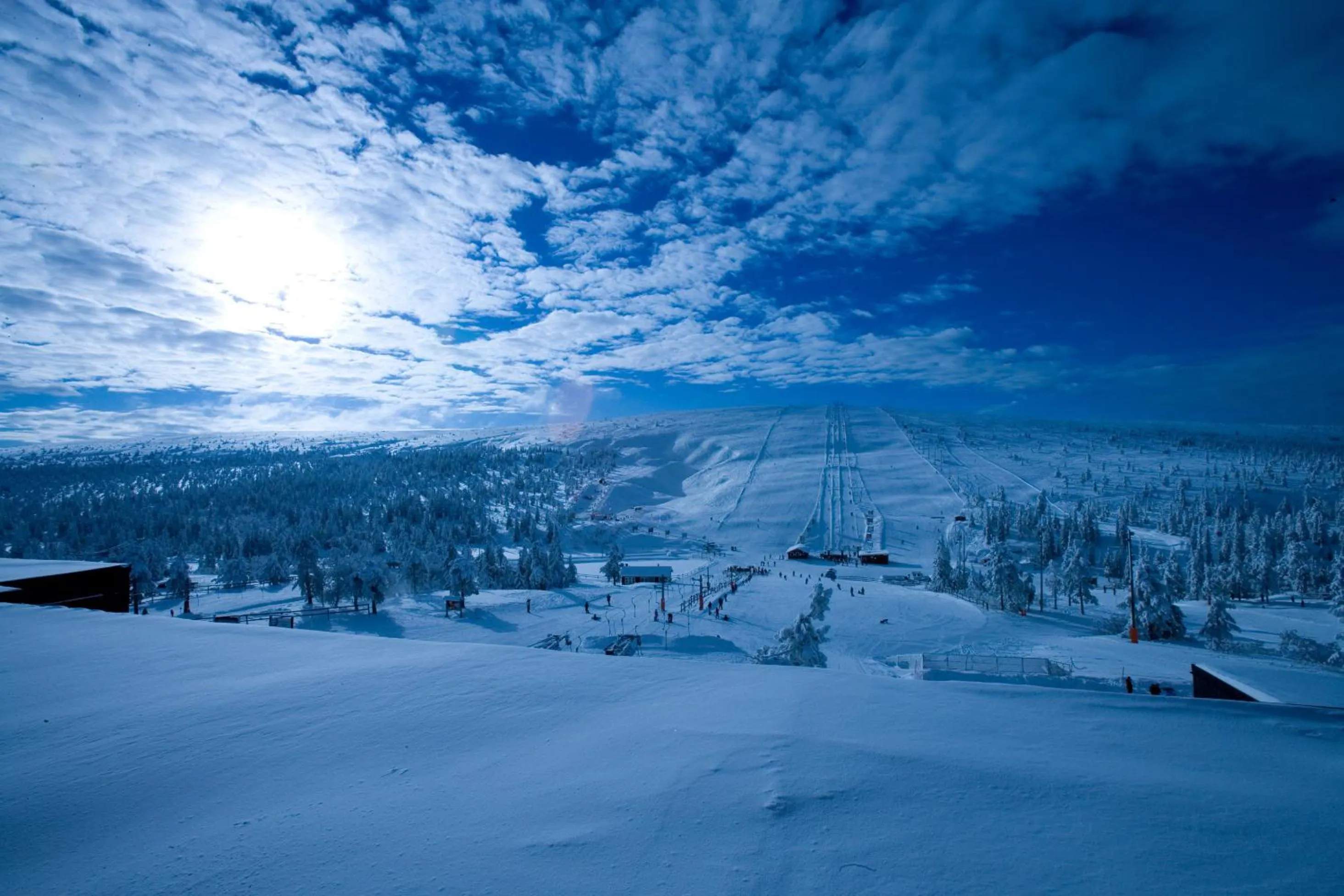 Skiing in Gammelgården