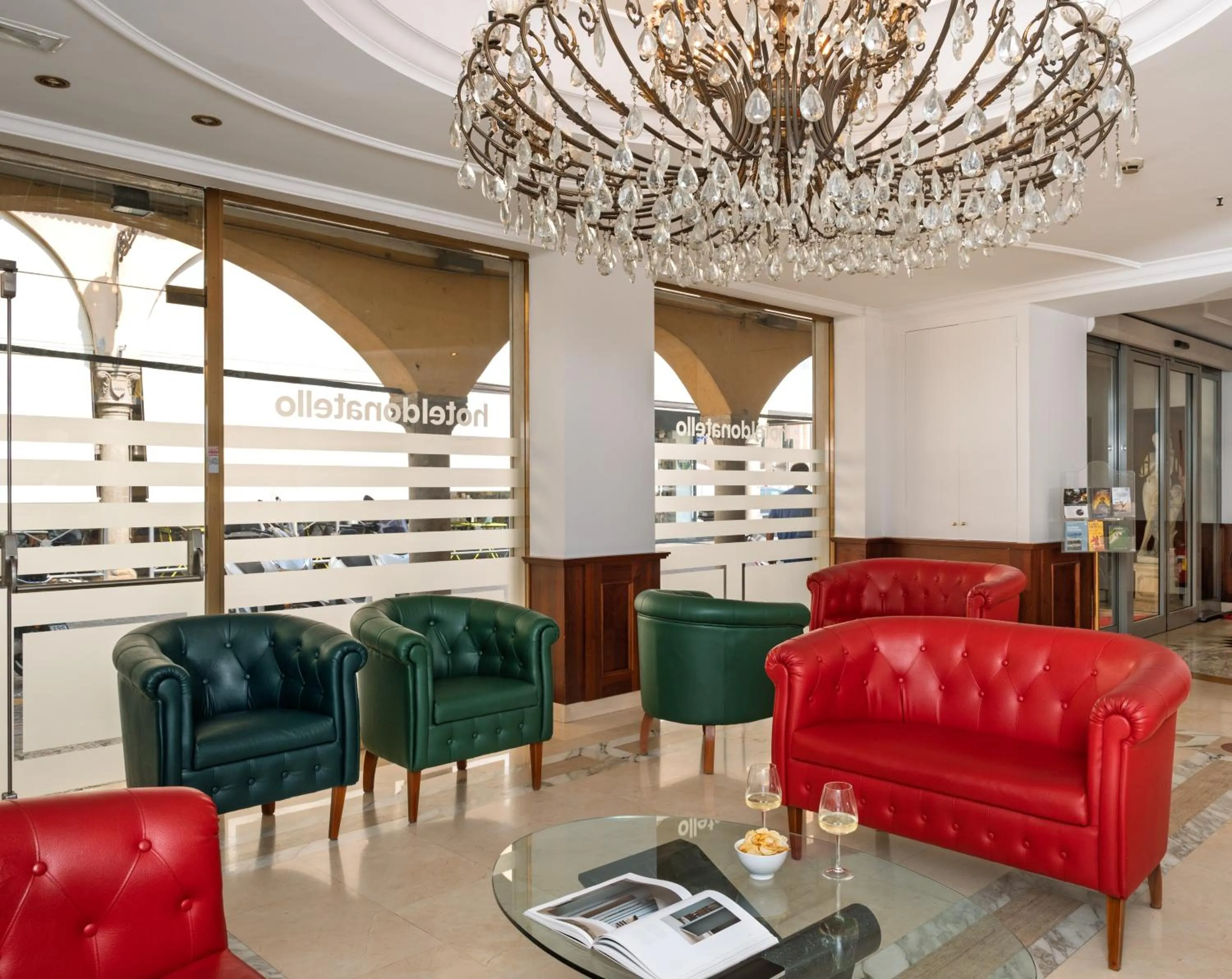 Lobby or reception in Hotel Donatello