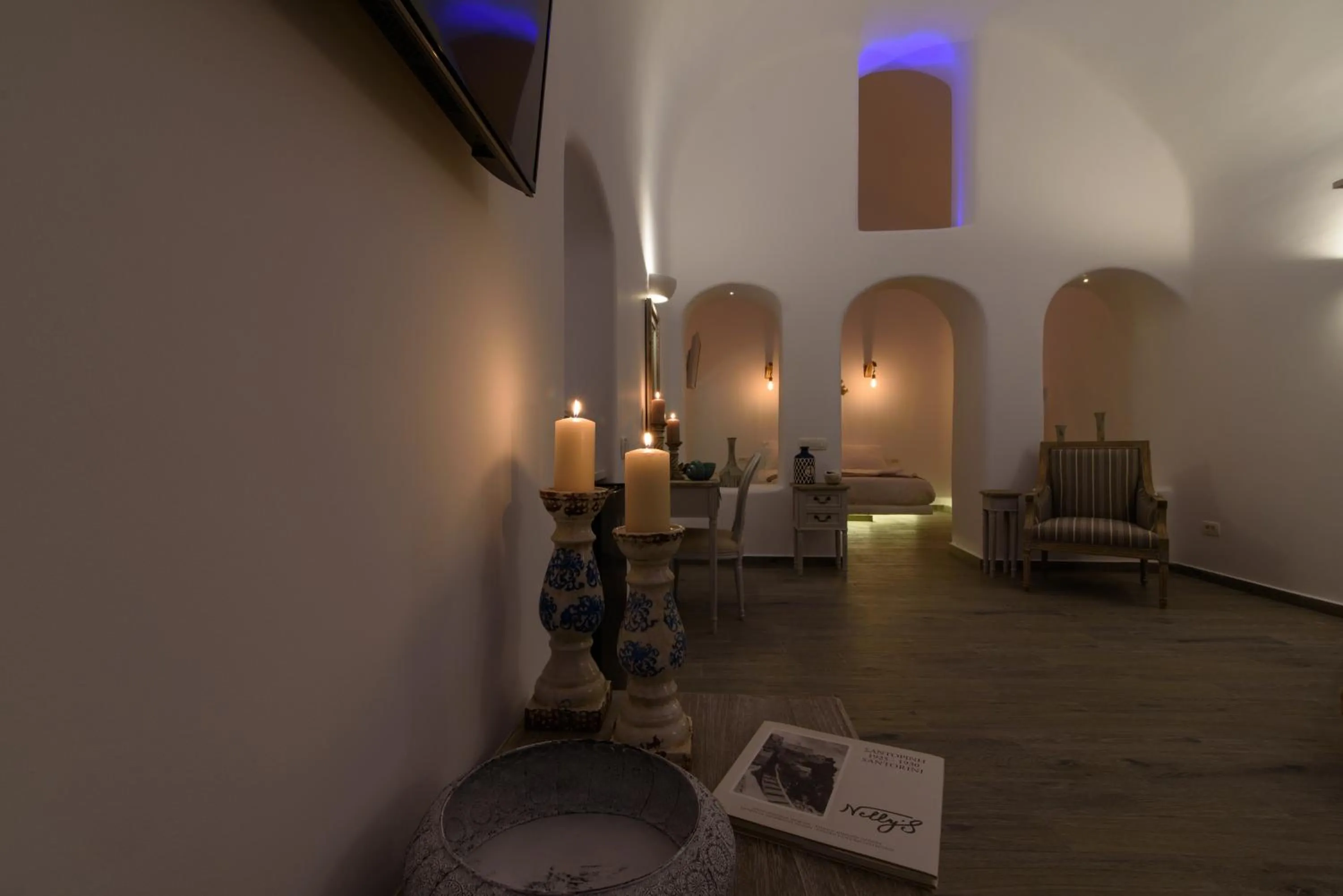 Living room in Angel Luxury Suites