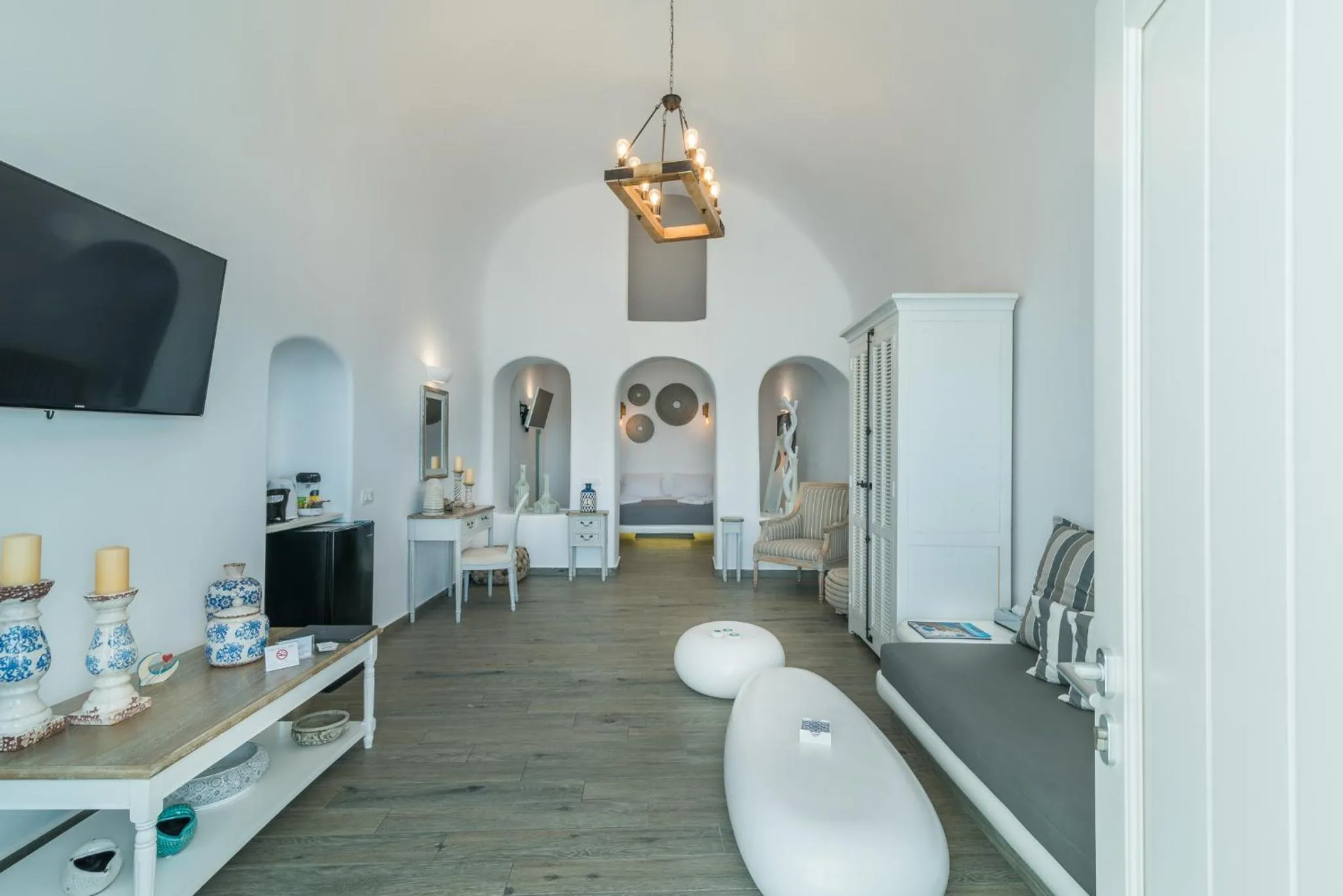 Living room in Angel Luxury Suites