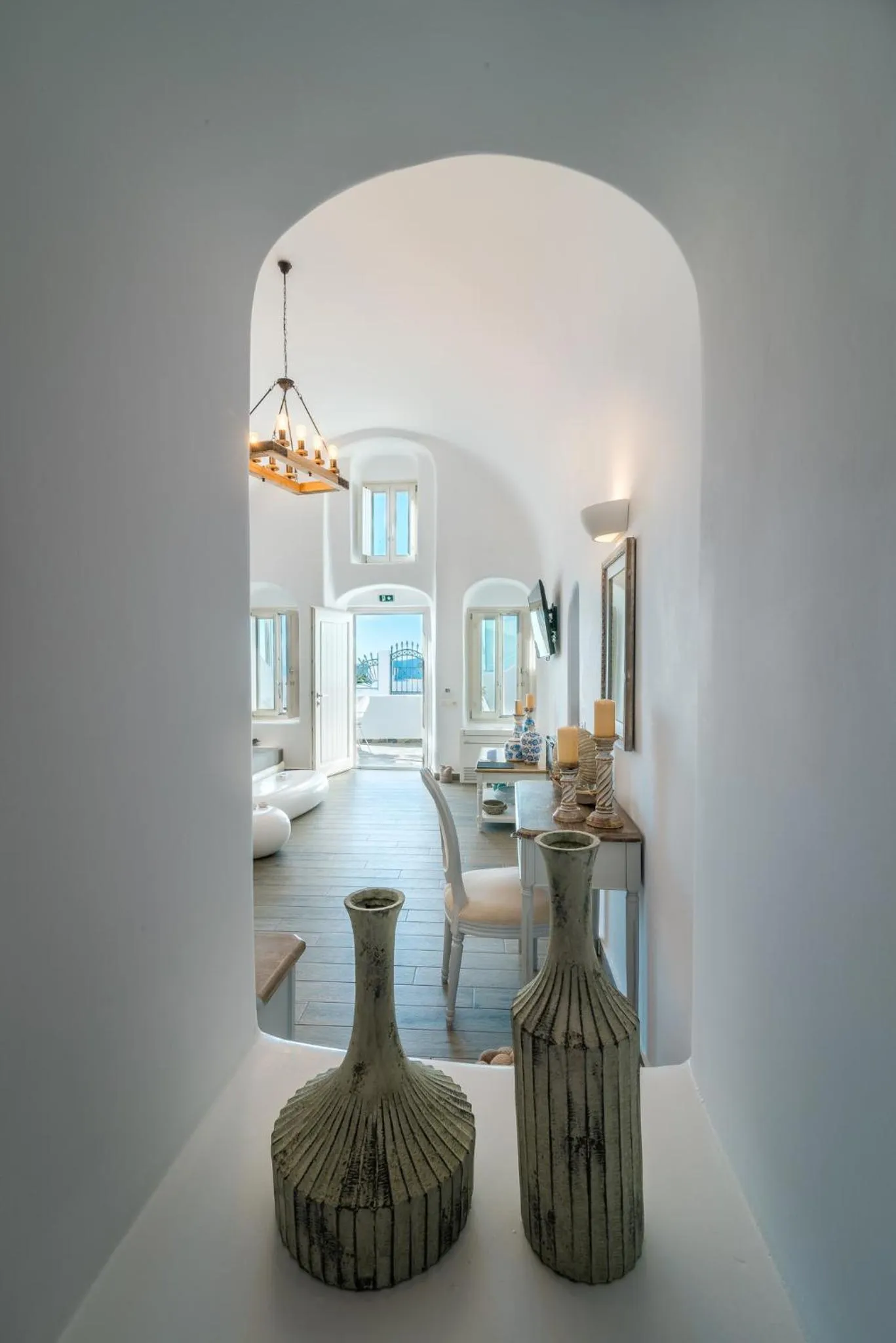 Living room in Angel Luxury Suites