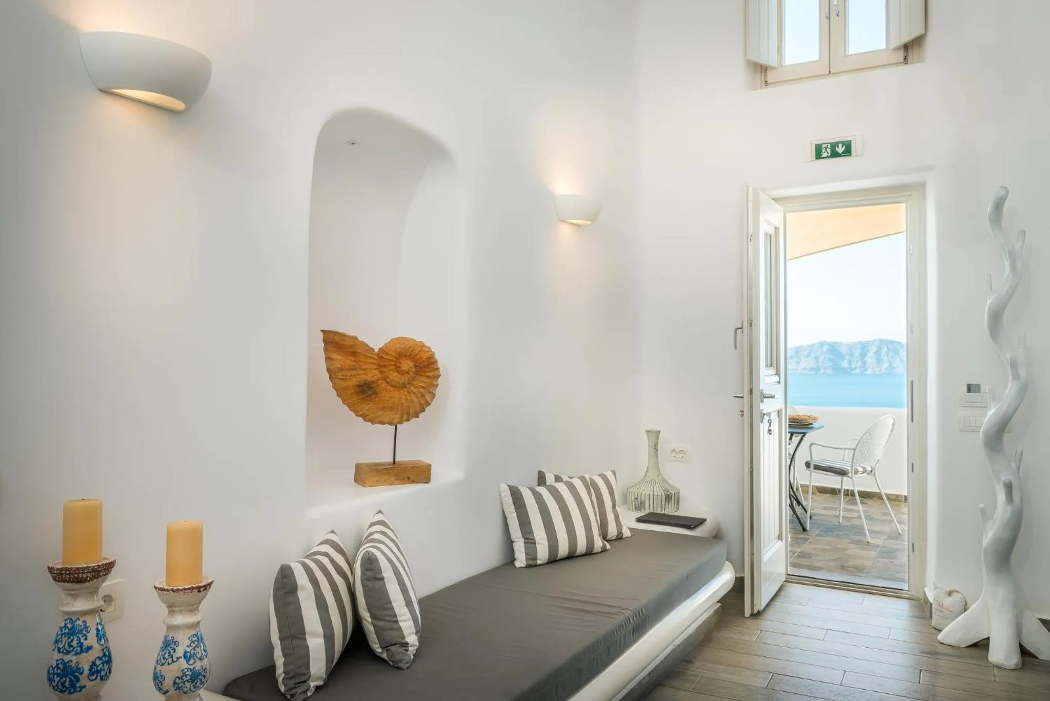 Living room in Angel Luxury Suites