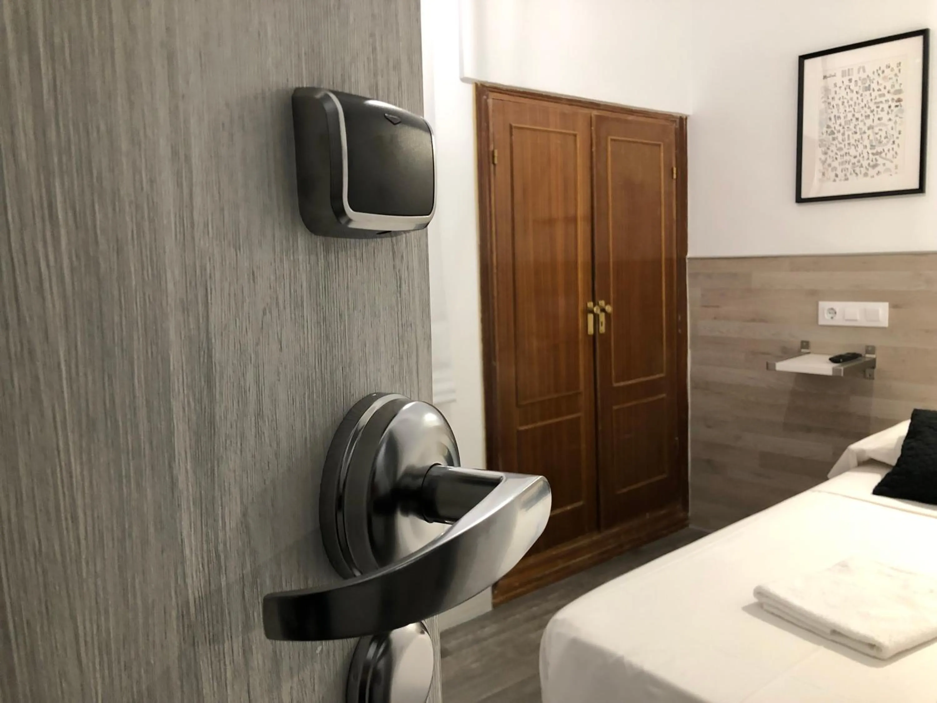 Bed in Hostal Rías Bajas