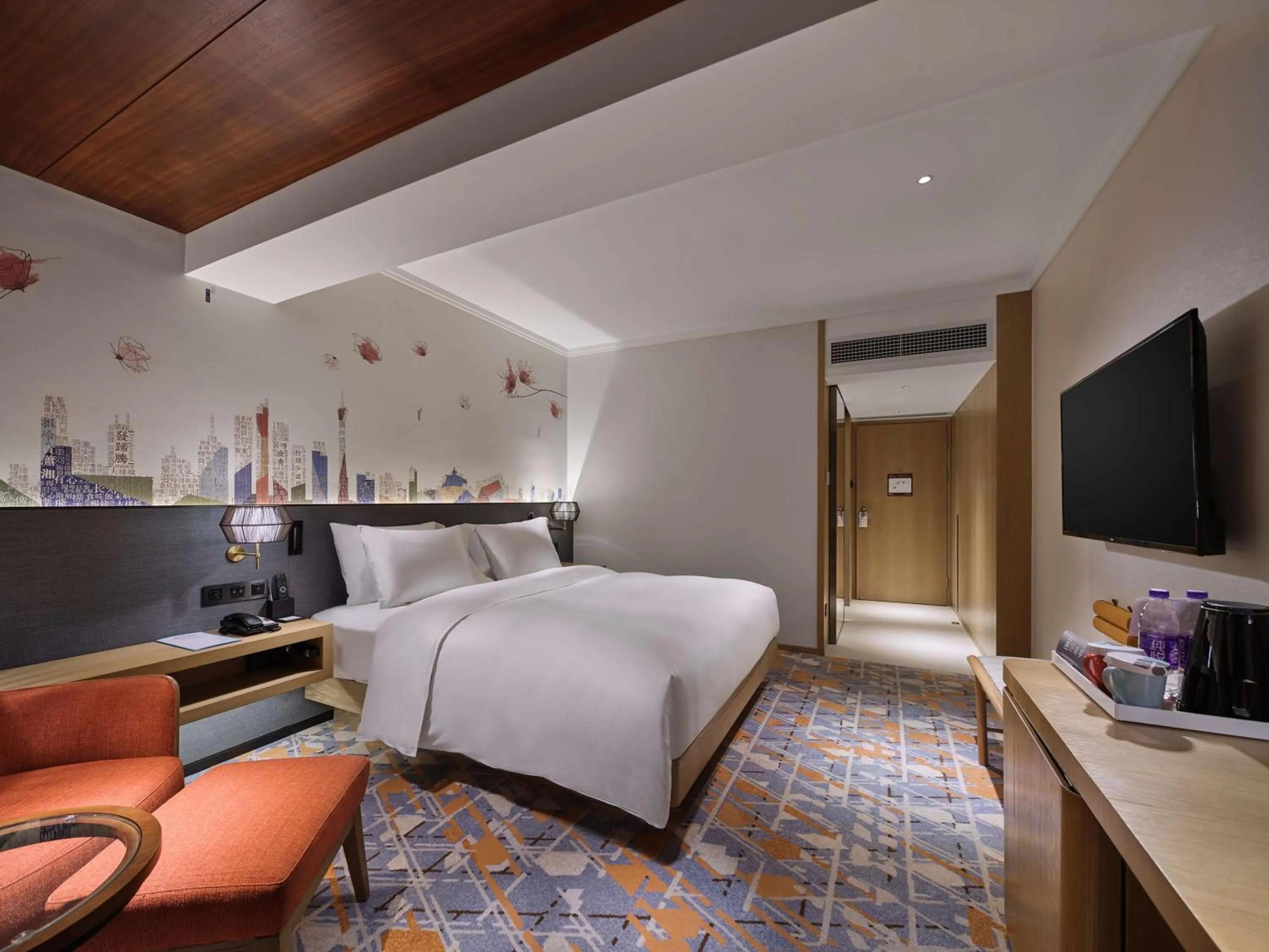 Bed in Hilton Garden Inn Guangzhou Tianhe