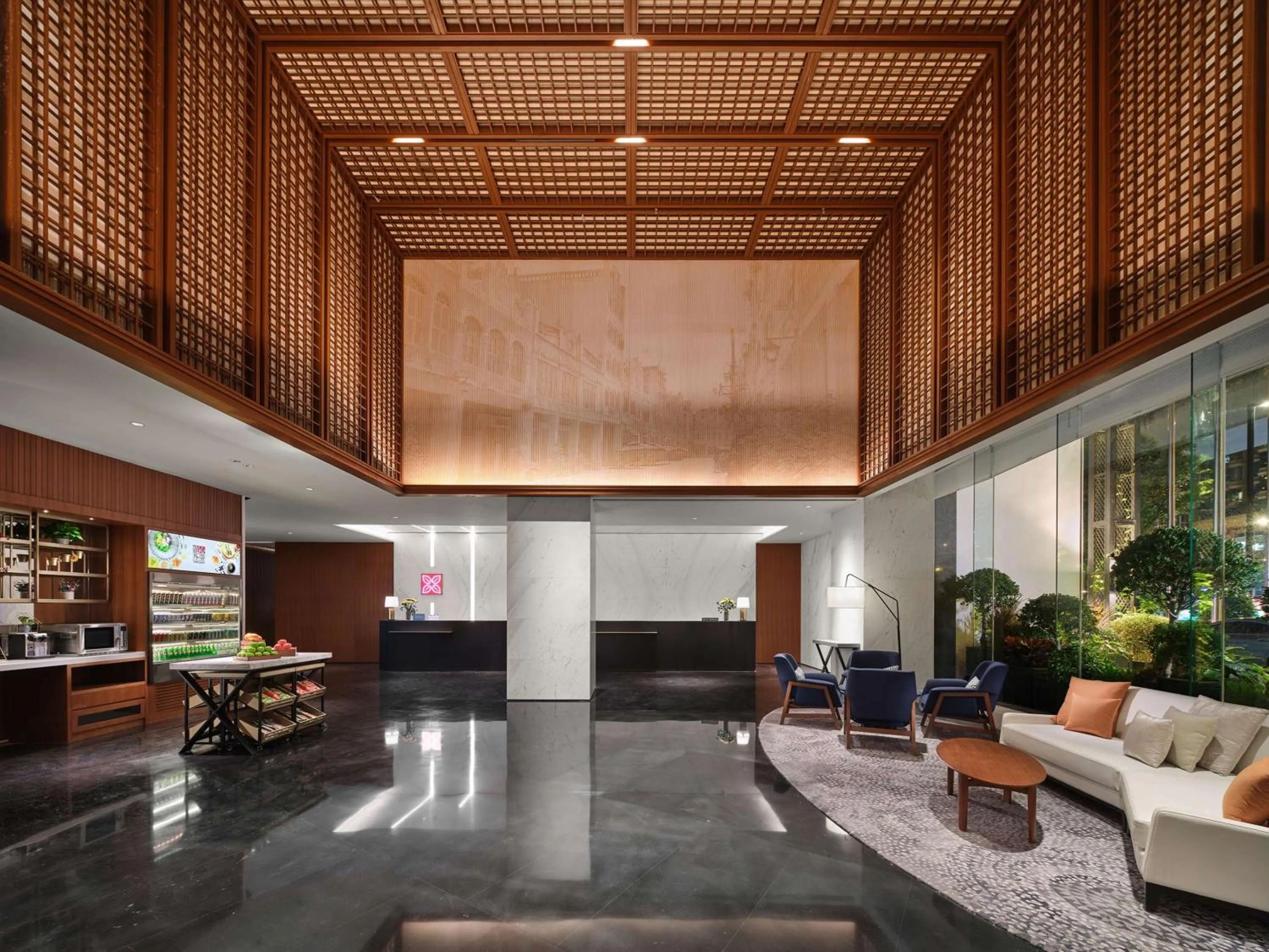 Lobby or reception in Hilton Garden Inn Guangzhou Tianhe
