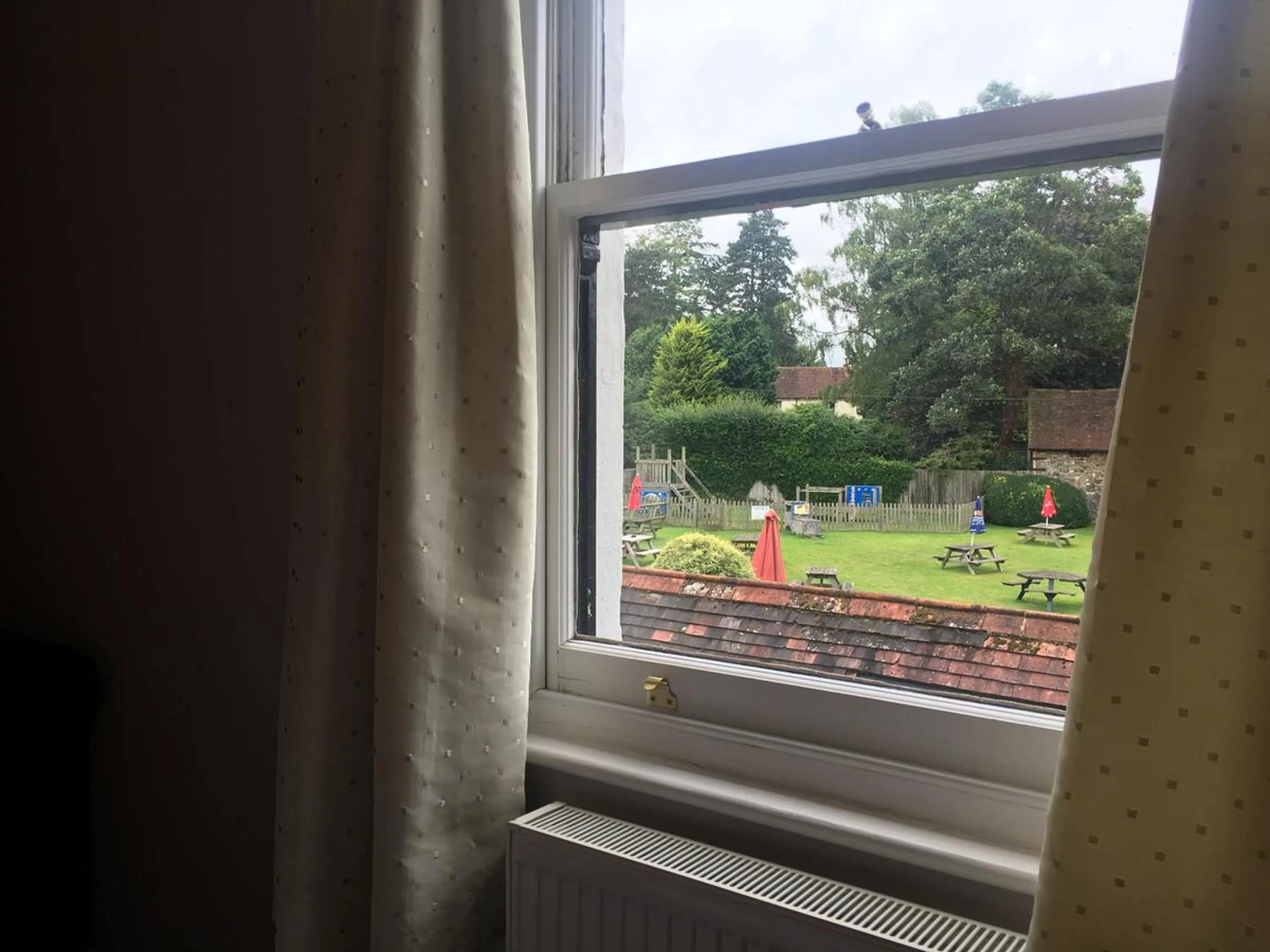 Garden view in The Half Moon