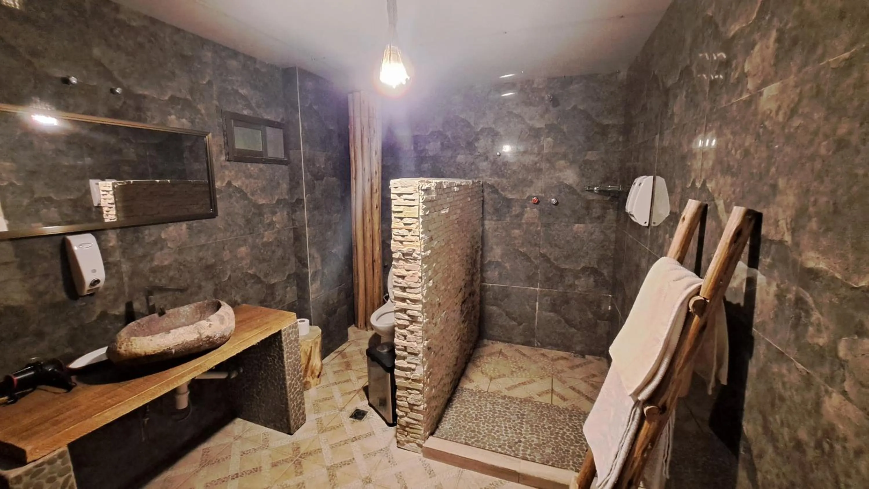 Shower in Casa de Sal - Salt Hotel