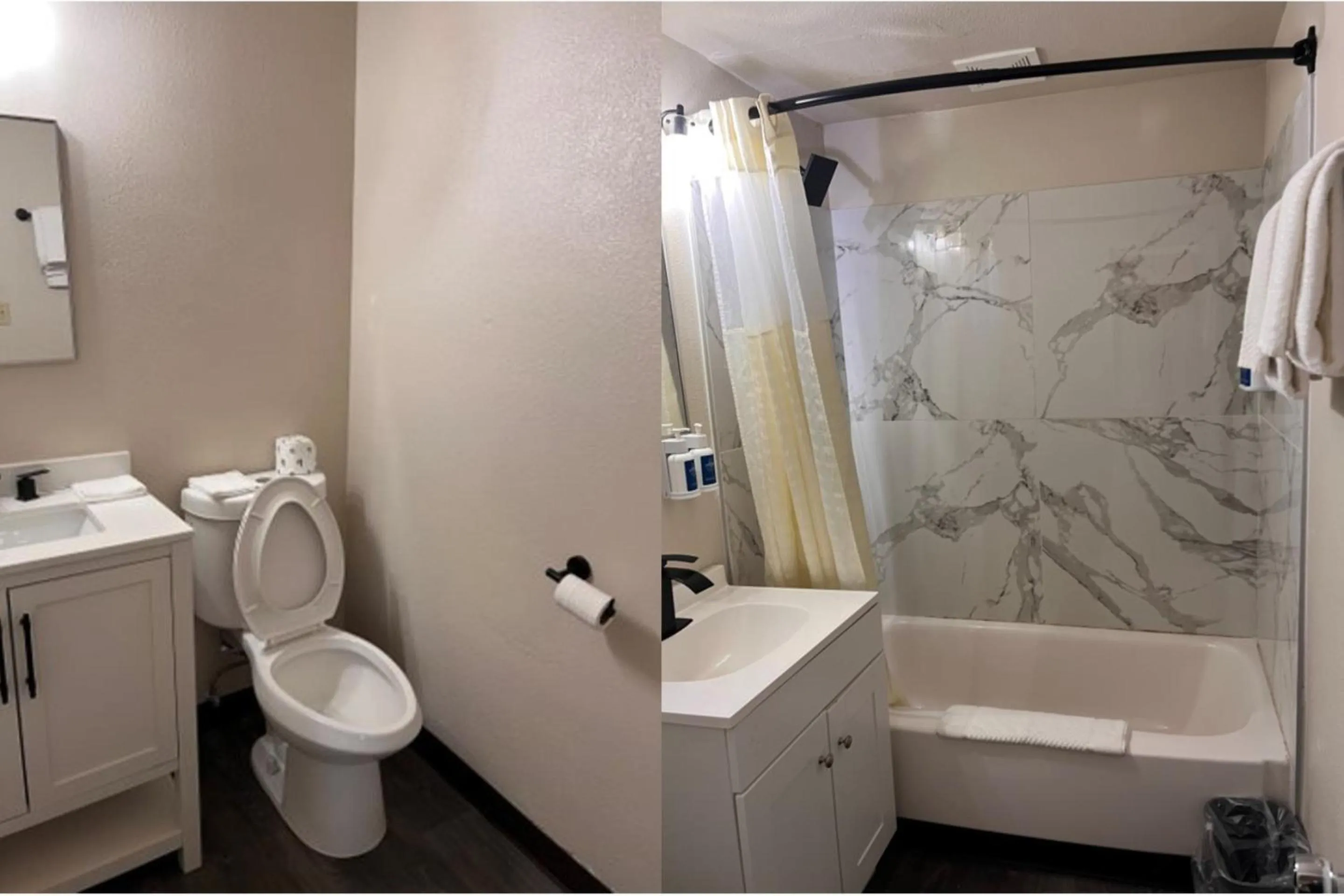 Bathroom in Anchor Bay Inn near Winchester Bay