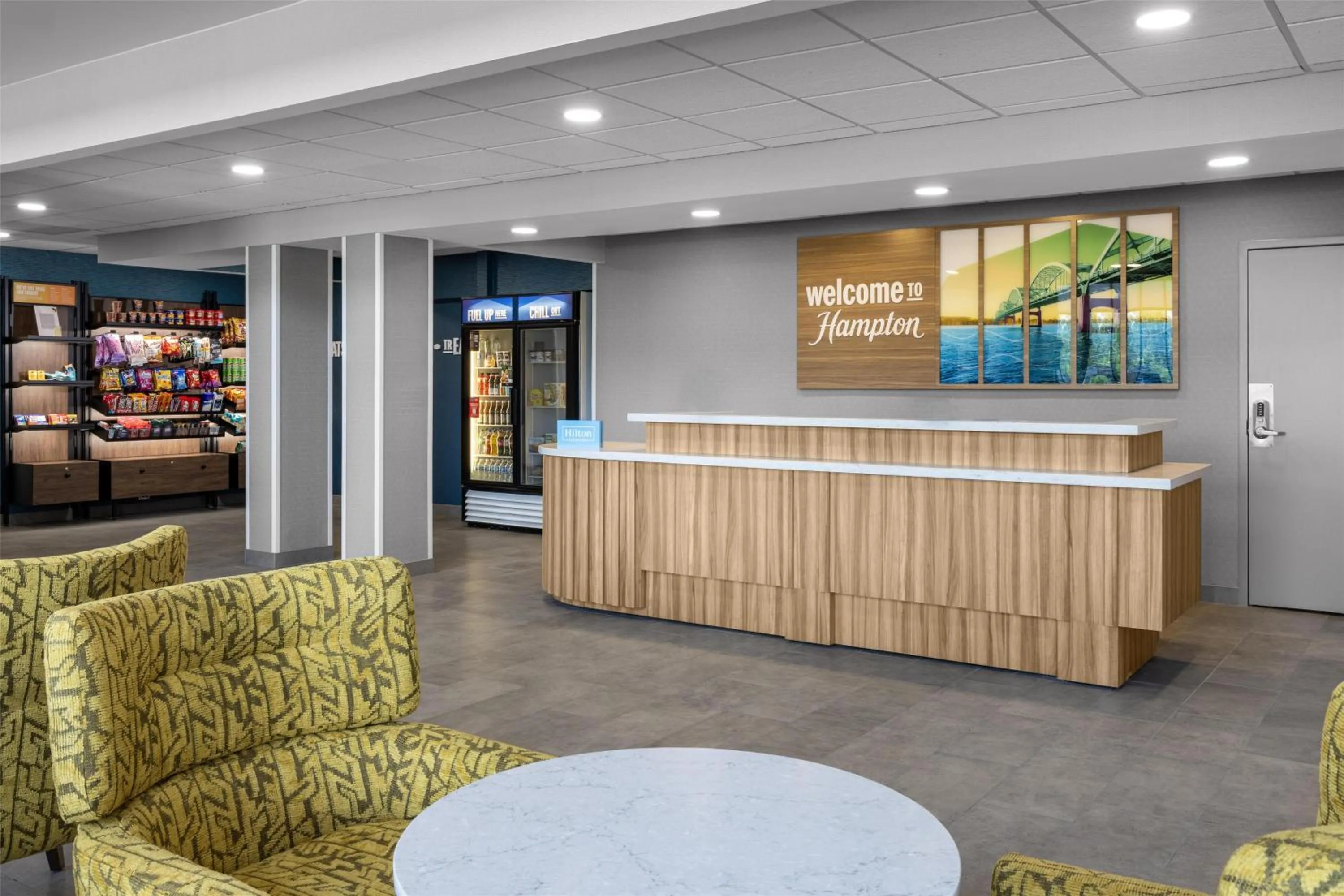 Lobby or reception in Hampton Inn & Suites Moline-Quad City Int'l Aprt