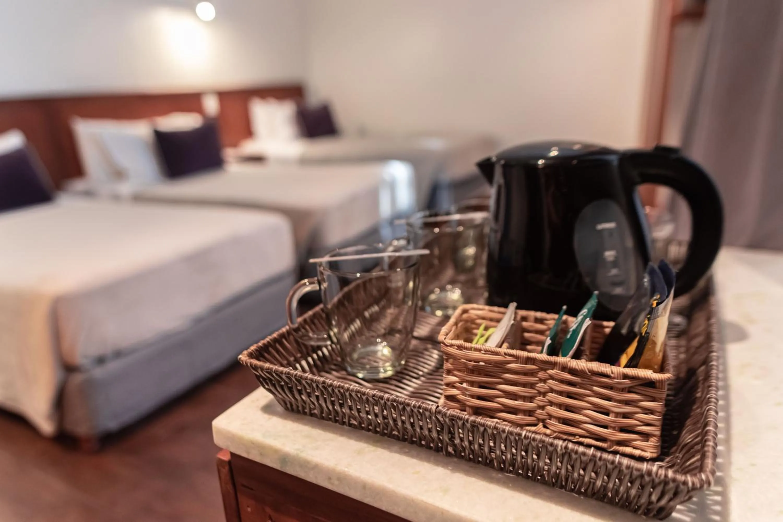 Coffee/tea facilities, Bed in Hotel Saint George