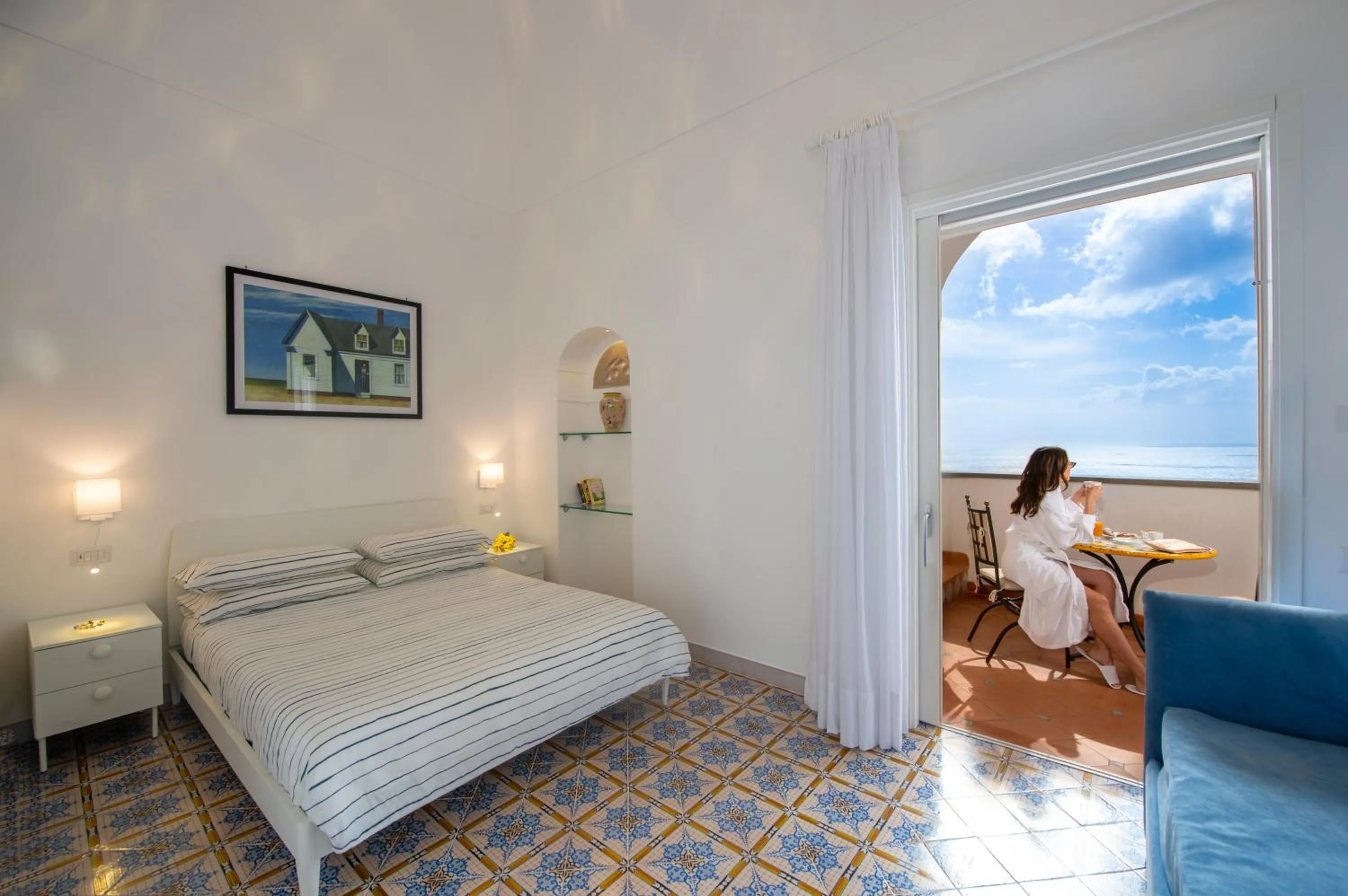Bed in Albadamare Boutique Hotel