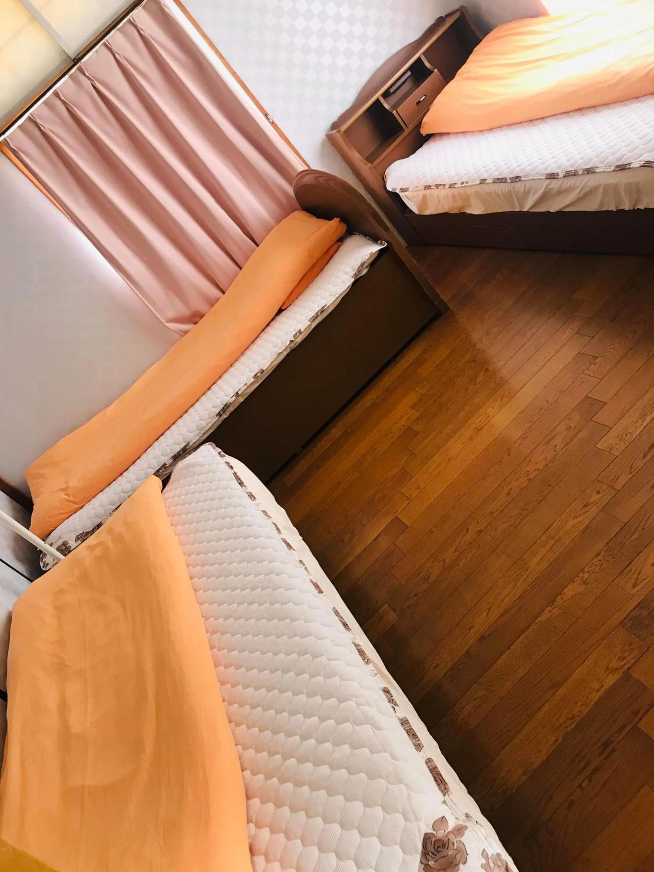 Bed in Minshuku Kaikeibo