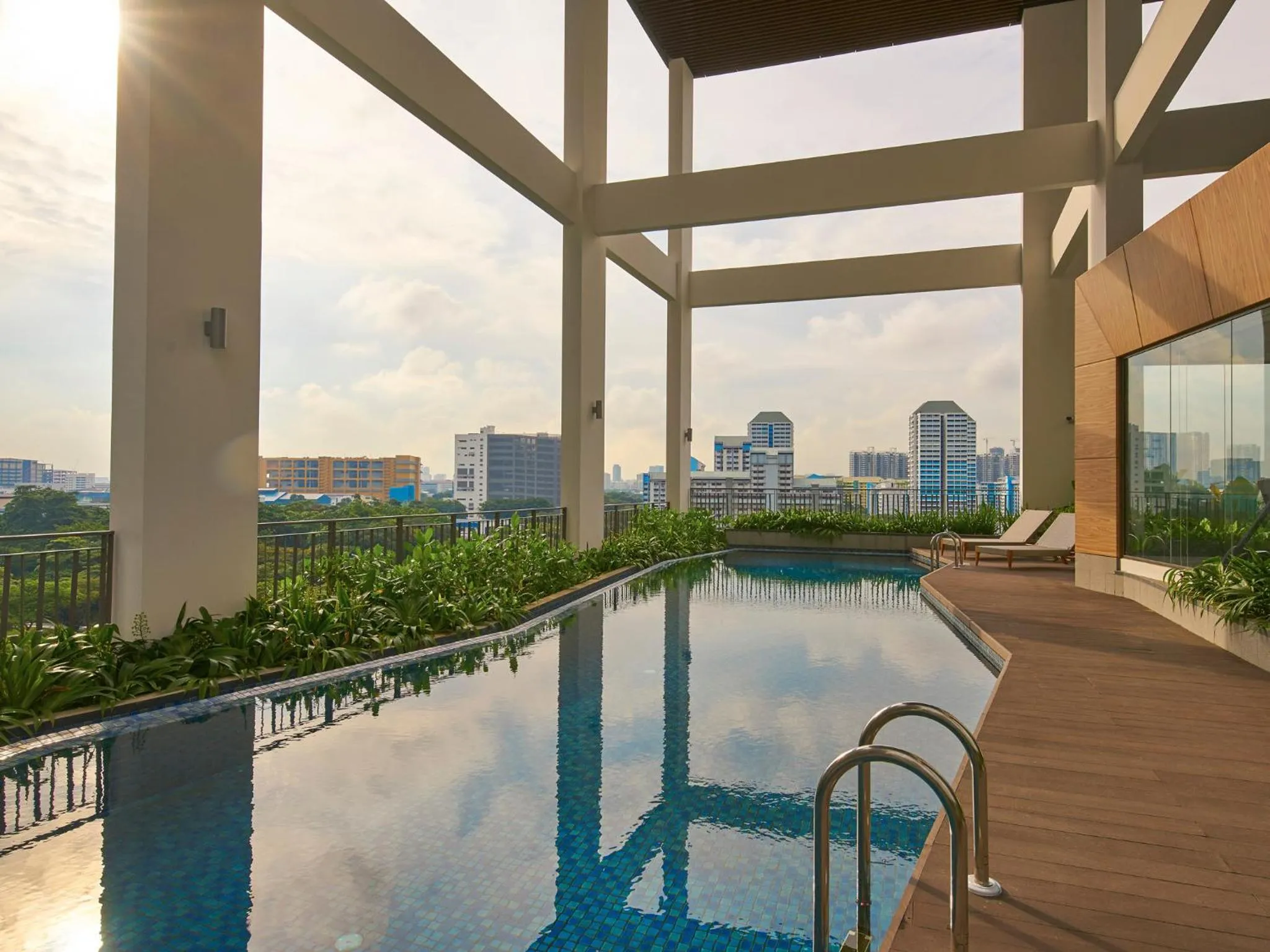 Swimming pool in Oasia Residence Singapore by Far East Hospitality