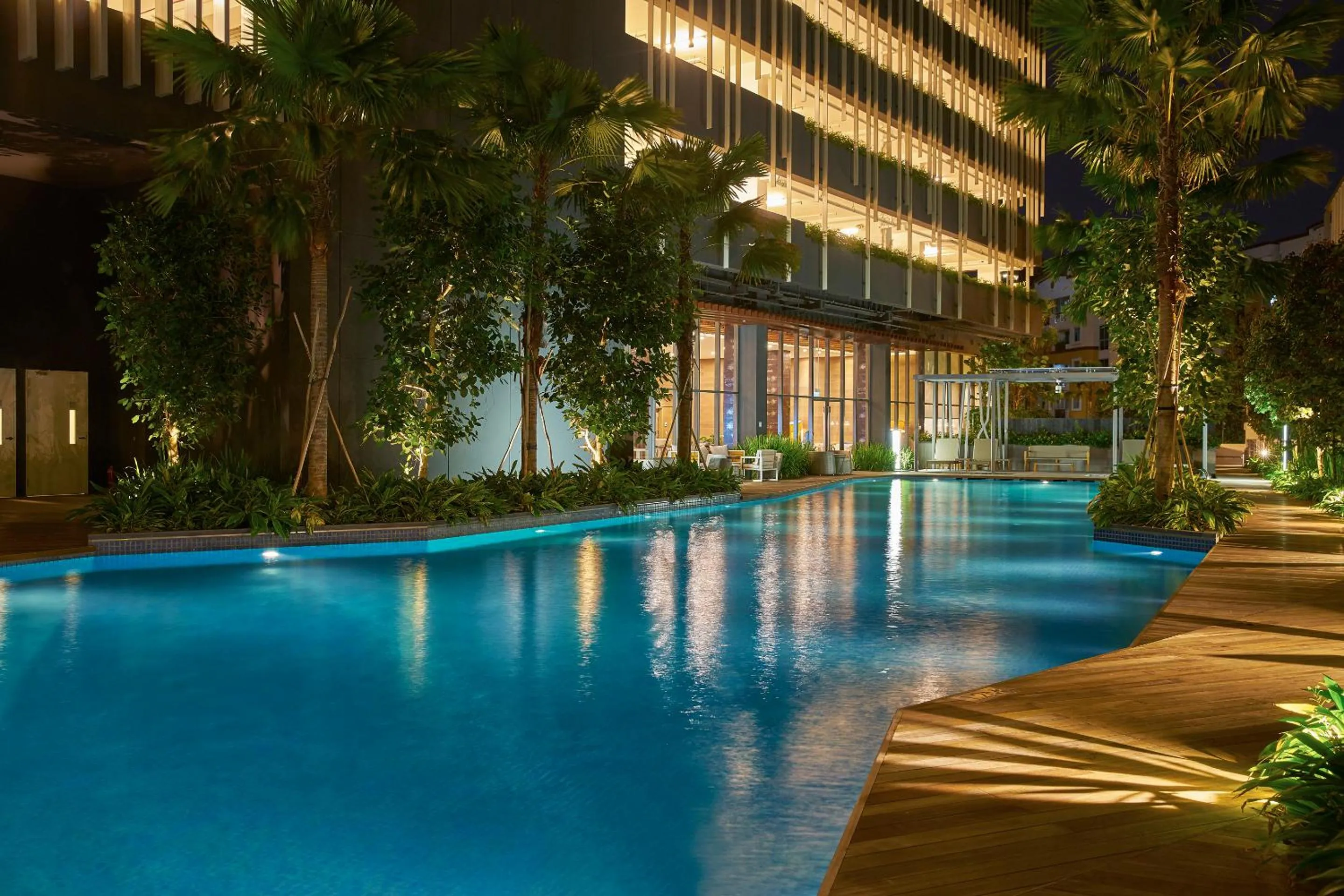 Swimming pool in Oasia Residence Singapore by Far East Hospitality